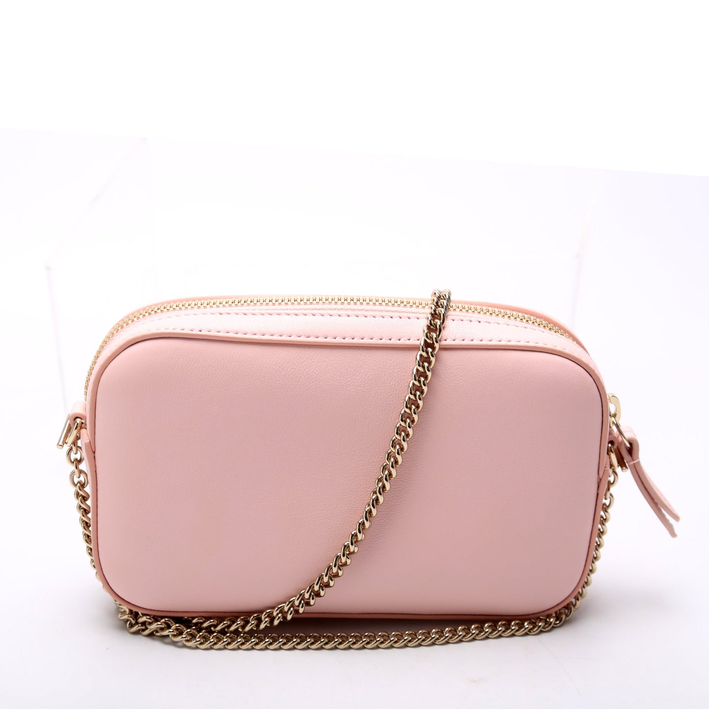Gucci 795726 GG Marmont Leather Super Mini Shoulder Pink Bag