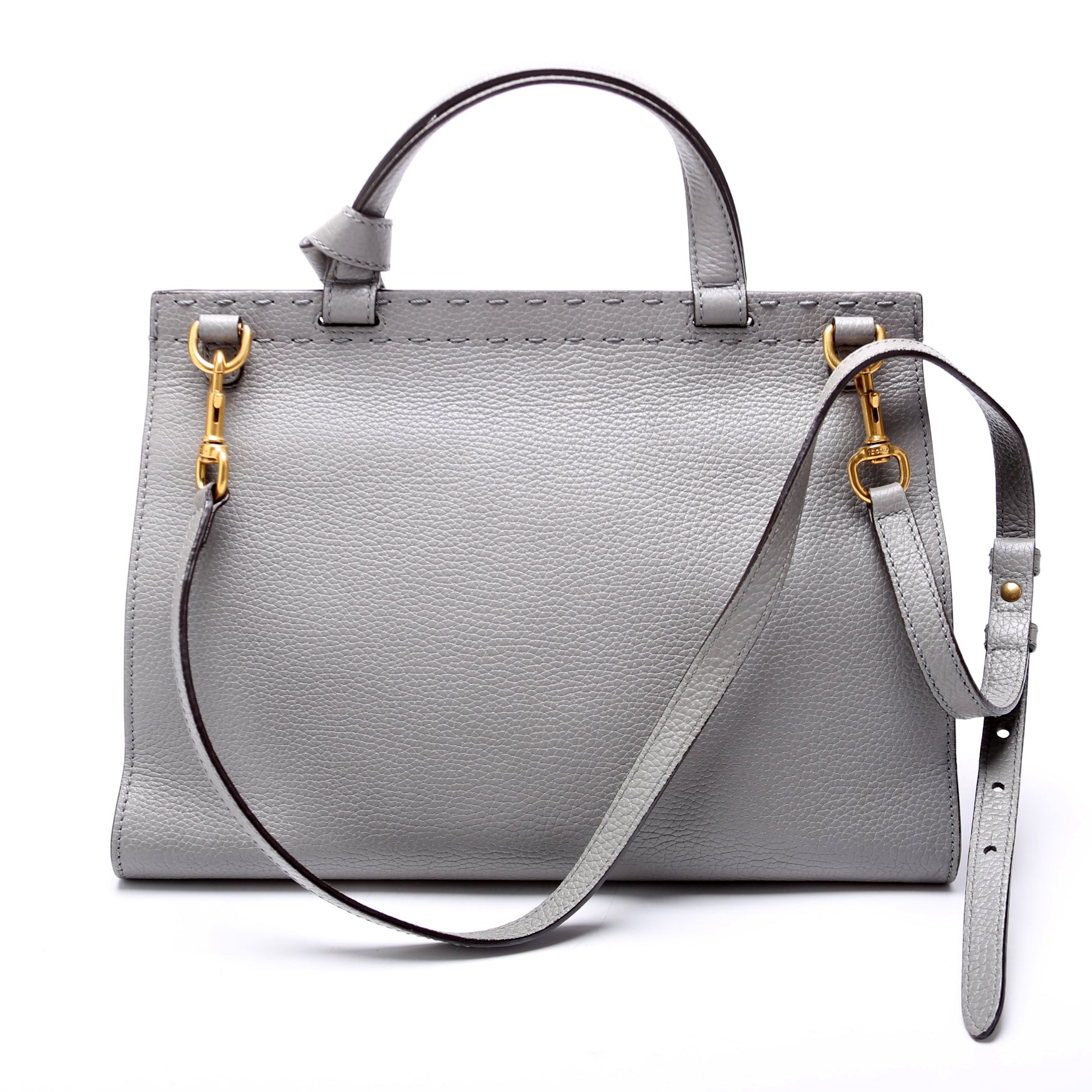 Gucci 421890 Marmont Top Handle Small Grey Bag
