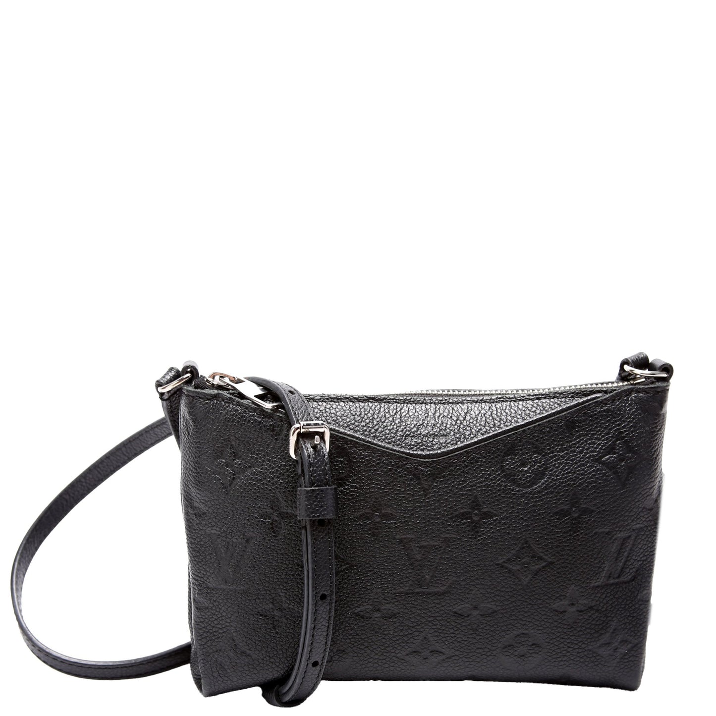 Louis Vuitton Pallas Clutch Uniformes Empreinte Black