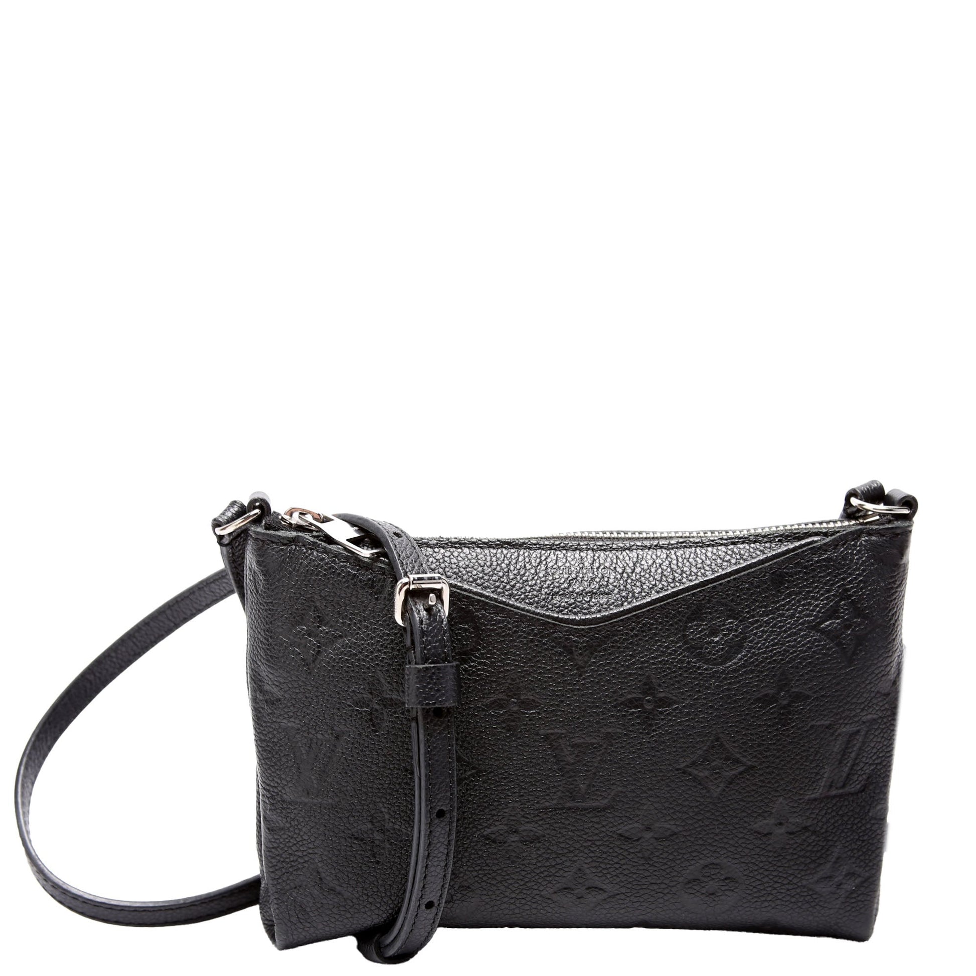Louis Vuitton Pallas Clutch Uniformes Empreinte Black