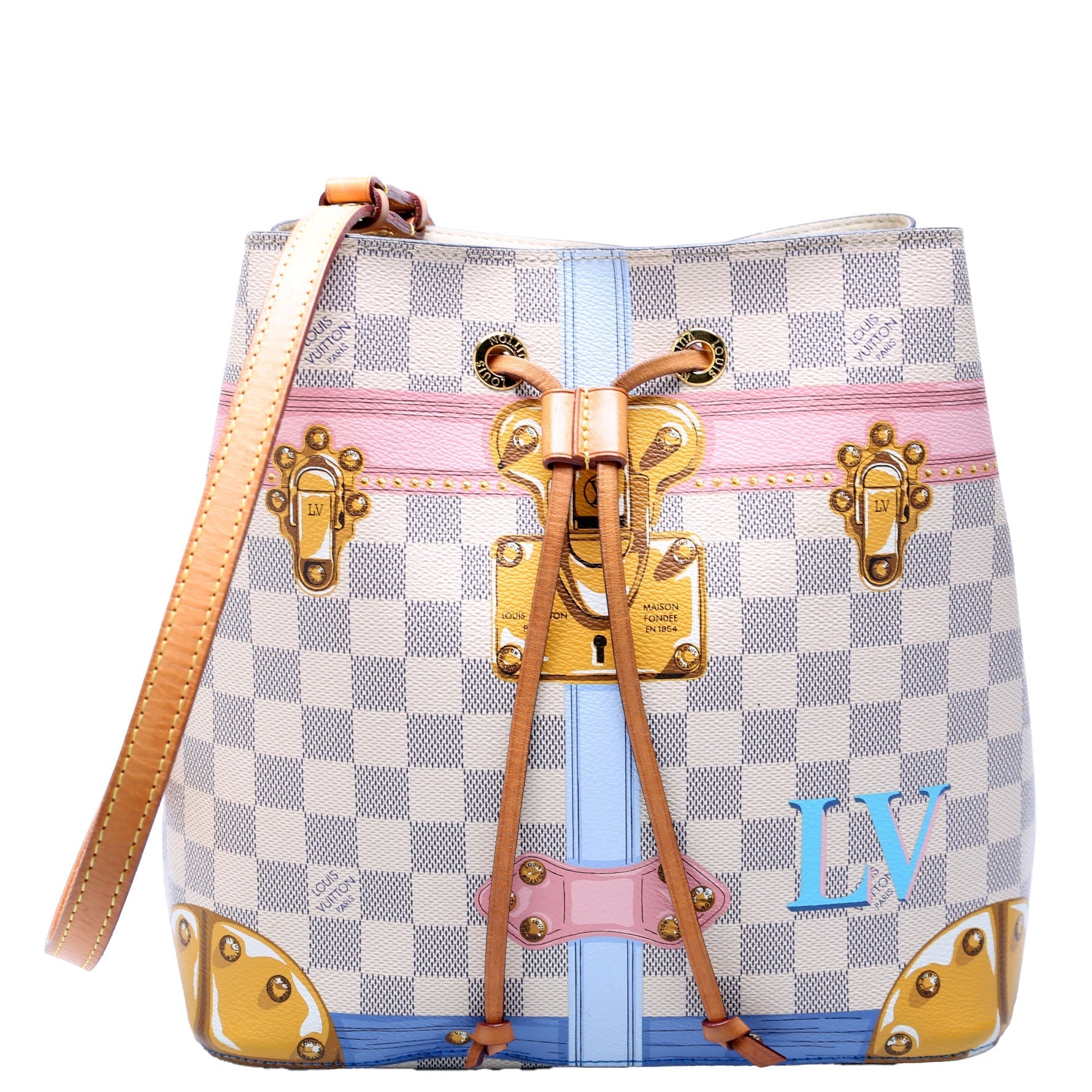 Louis Vuitton Neonoe Summer Trunks Damier Azur