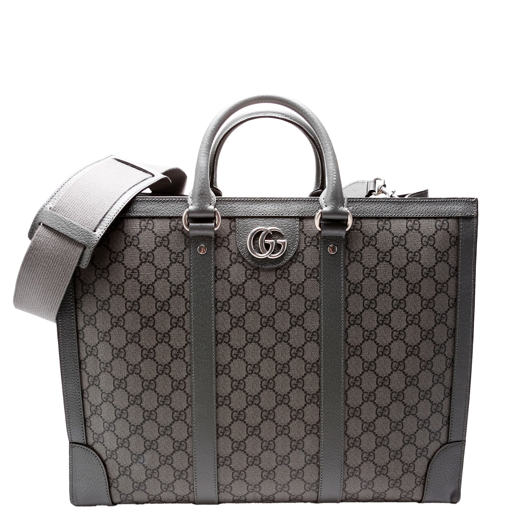 Gucci 724665 GG Supreme Ophidia Large Tote Grey Bag