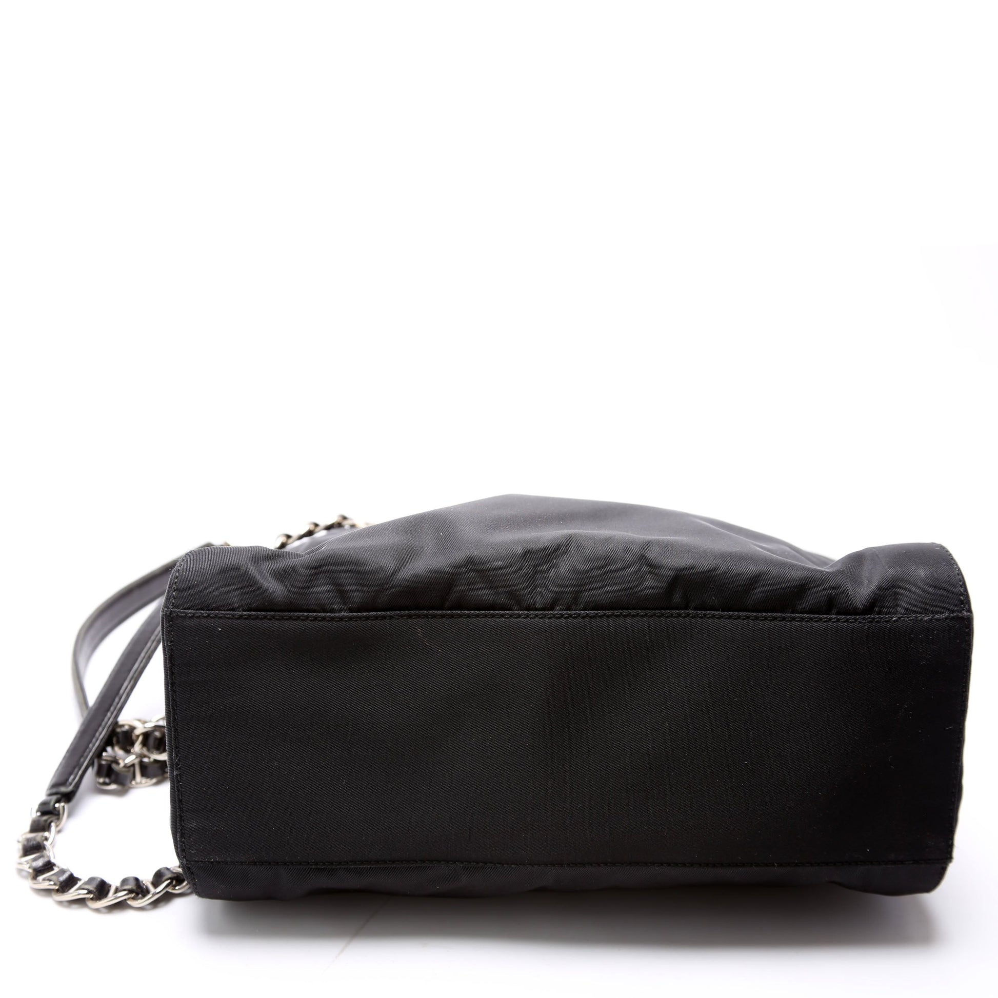 Prada Nylon Catena Chain Shoulder Black Bag