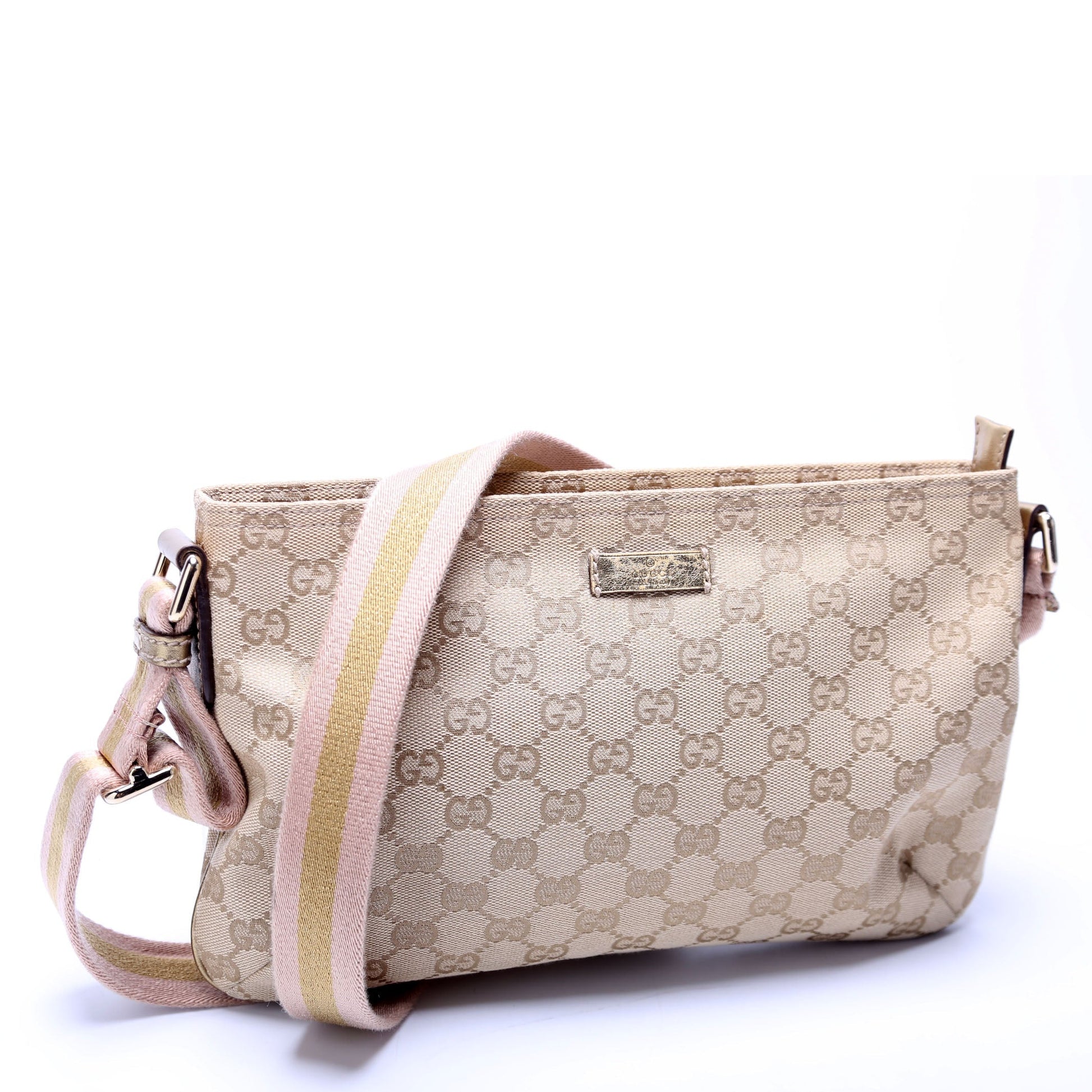 Gucci 189749 Shelly Web Shoulder Bag