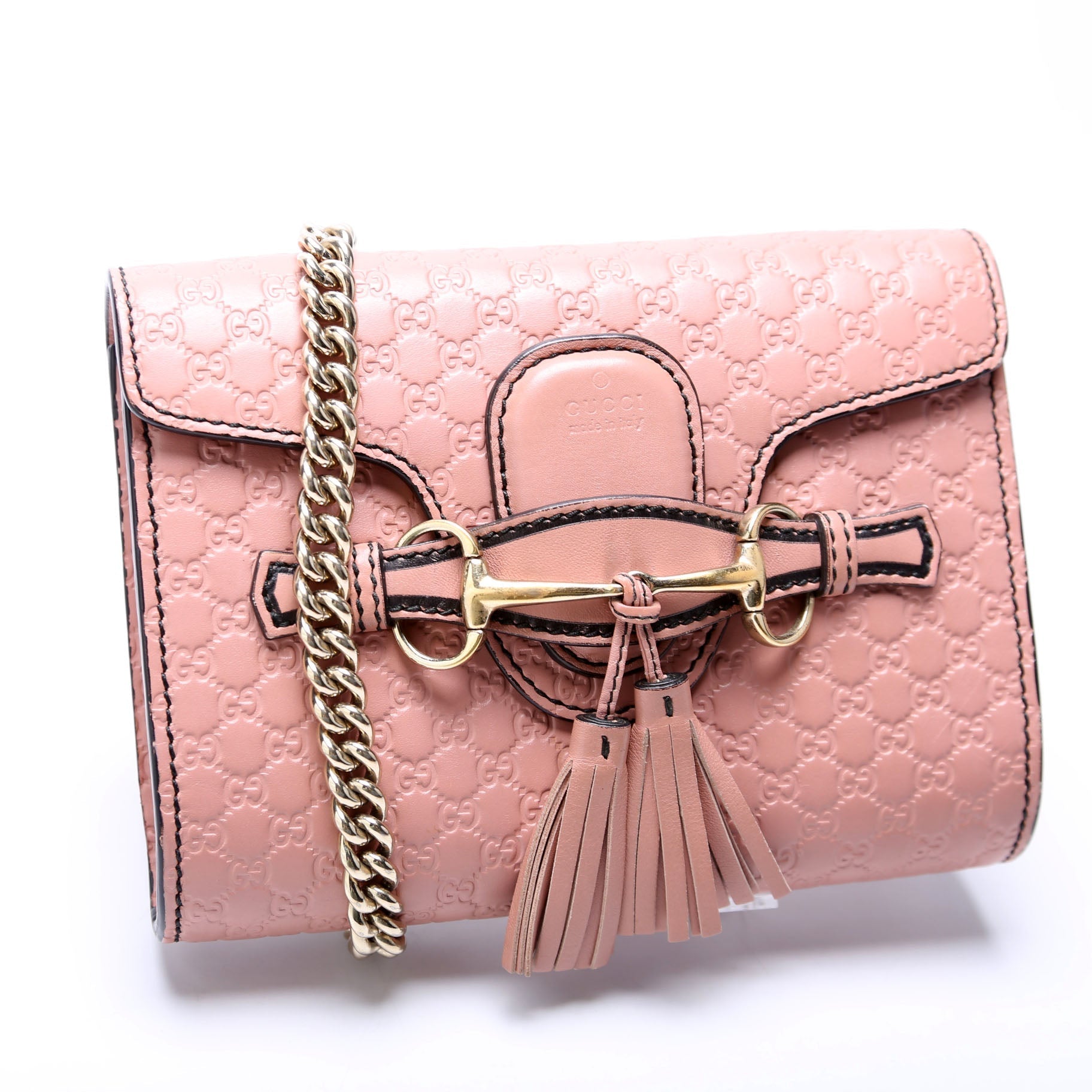 Gucci 449636 Micro Mini Emily Shoulder Pink Bag