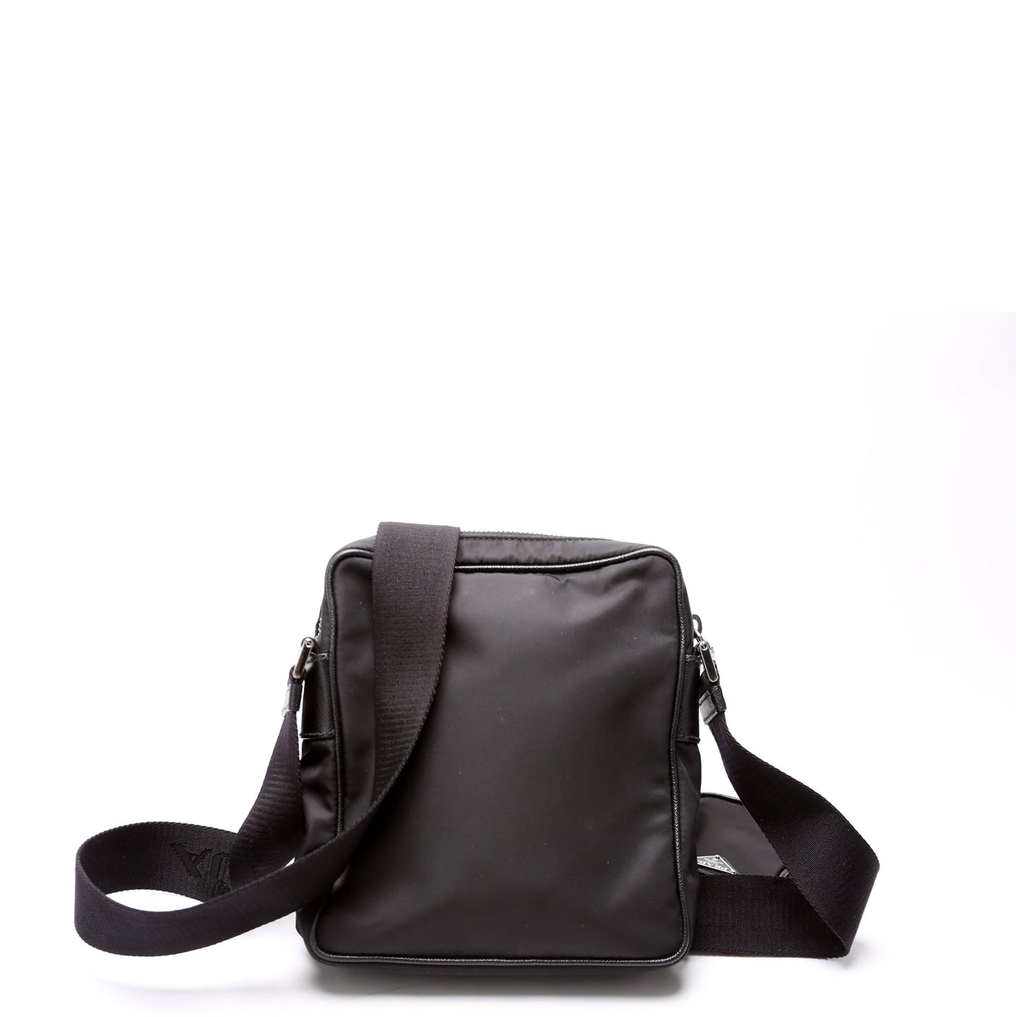 Prada 2VH112 Re-Nylon/Saffiano Leather Shoulder Black Bag