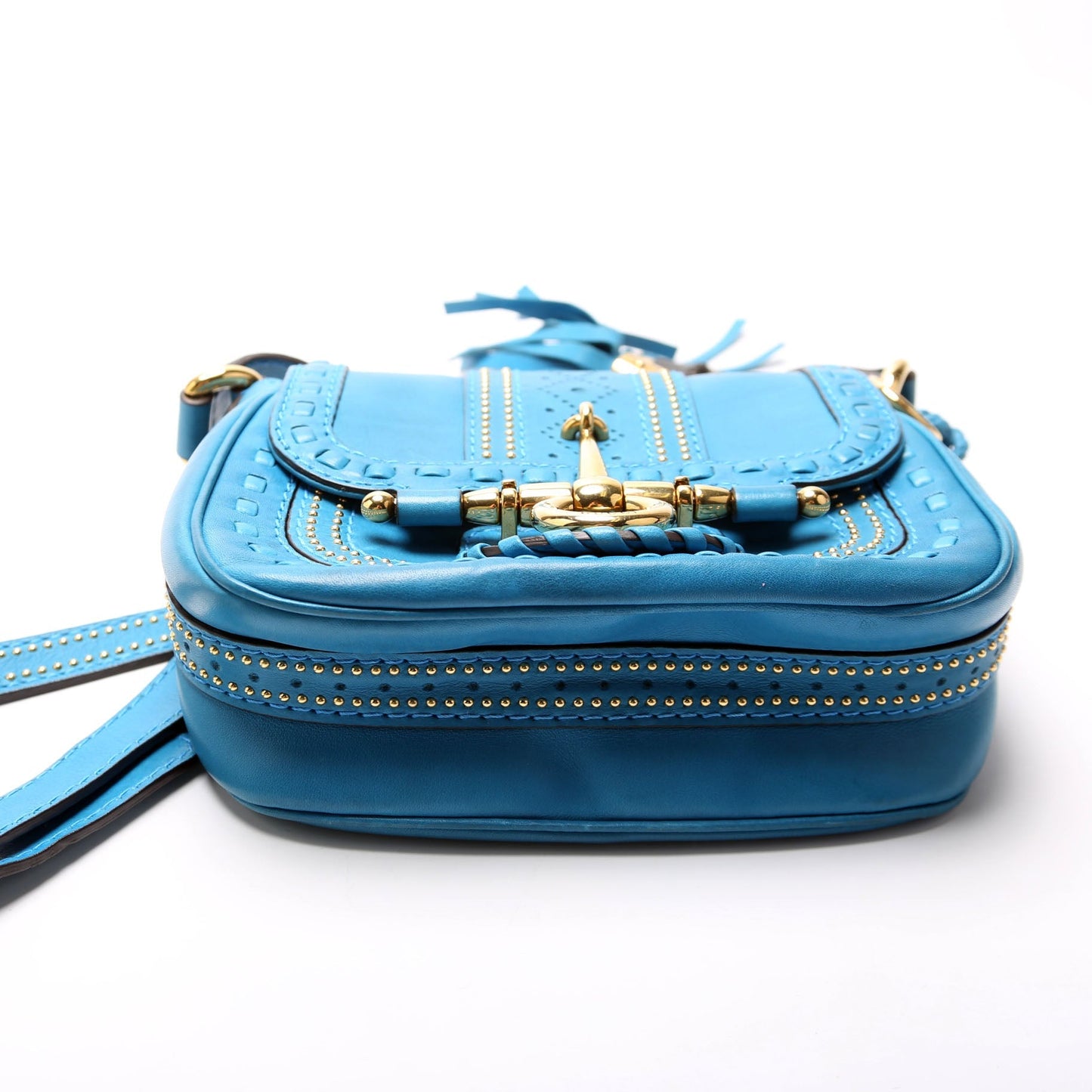 Gucci 263956 Snaffle Bit Small Shoulder Blue Bag