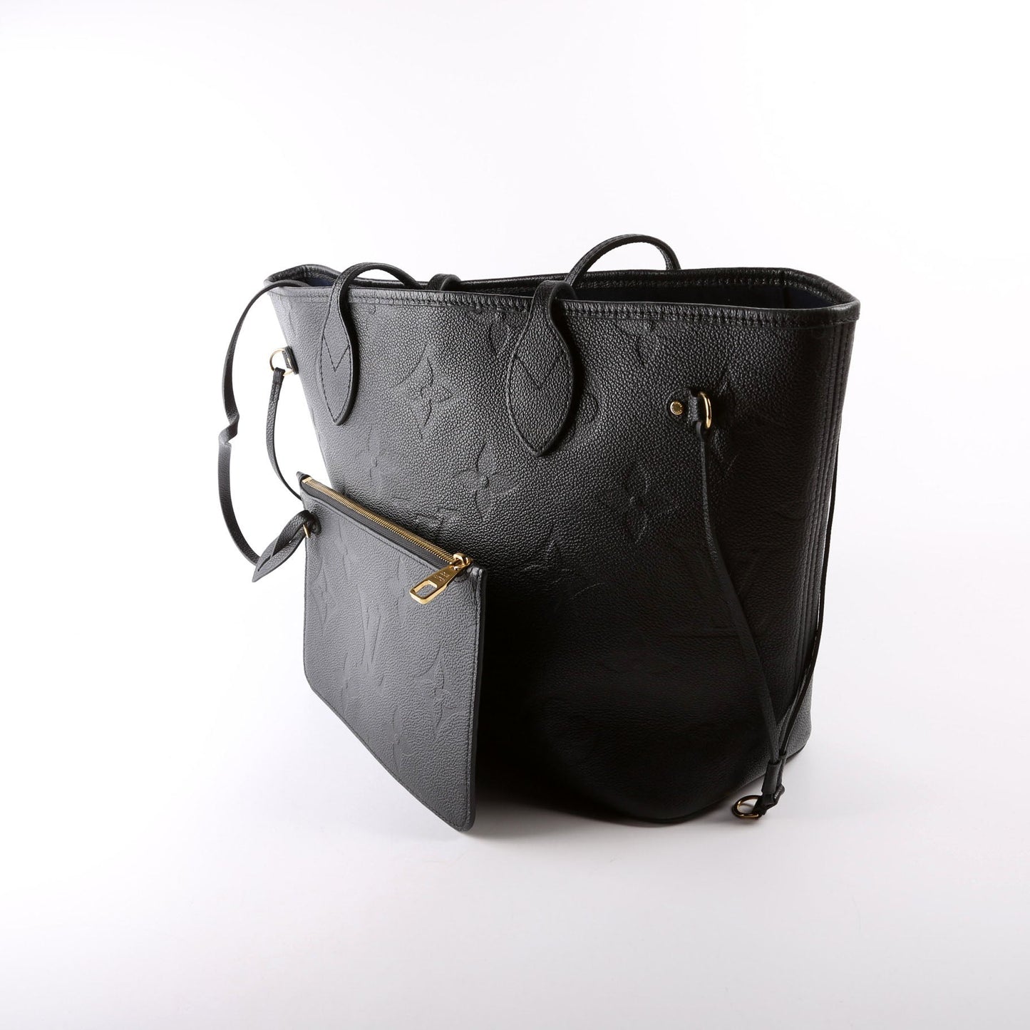 Louis Vuitton Neverfull W/Wallet MM Empreinte Black