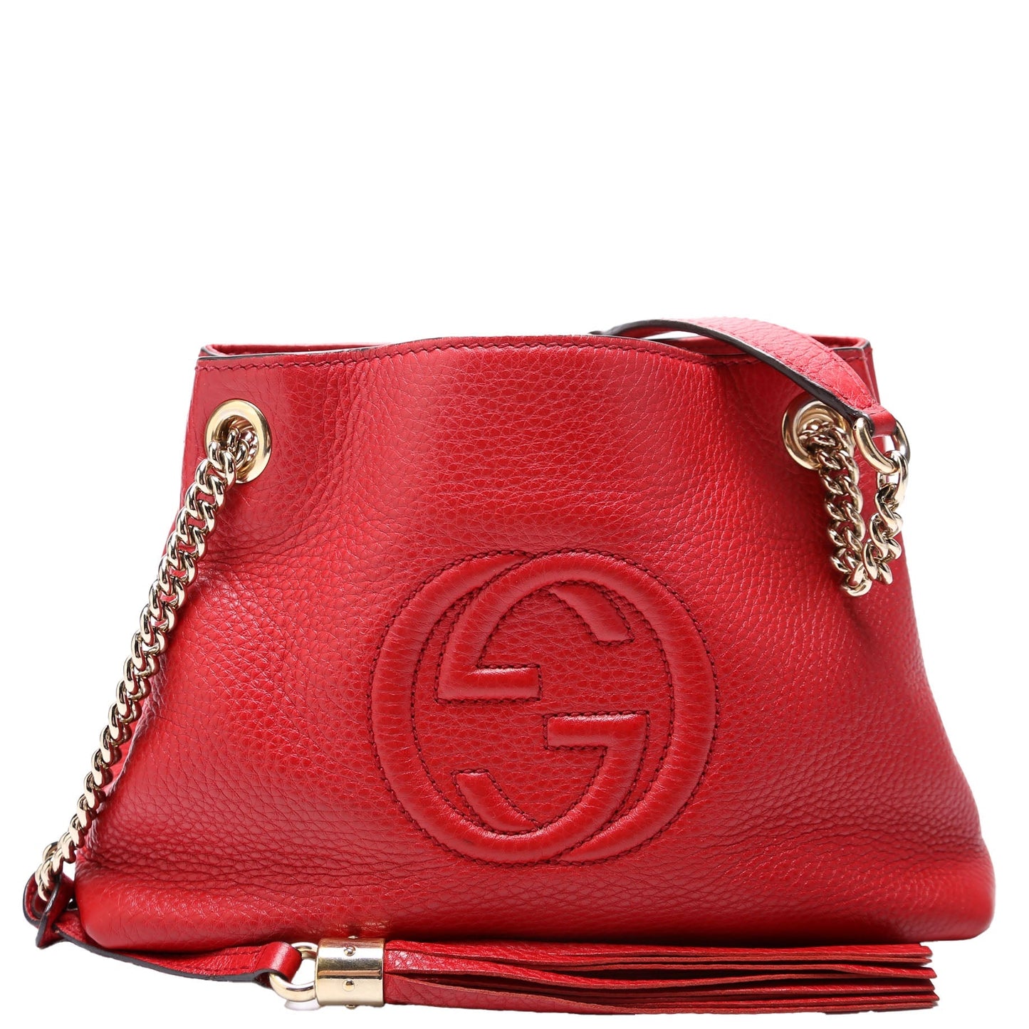 Gucci 387043 Soho Chain Mini Red Bag