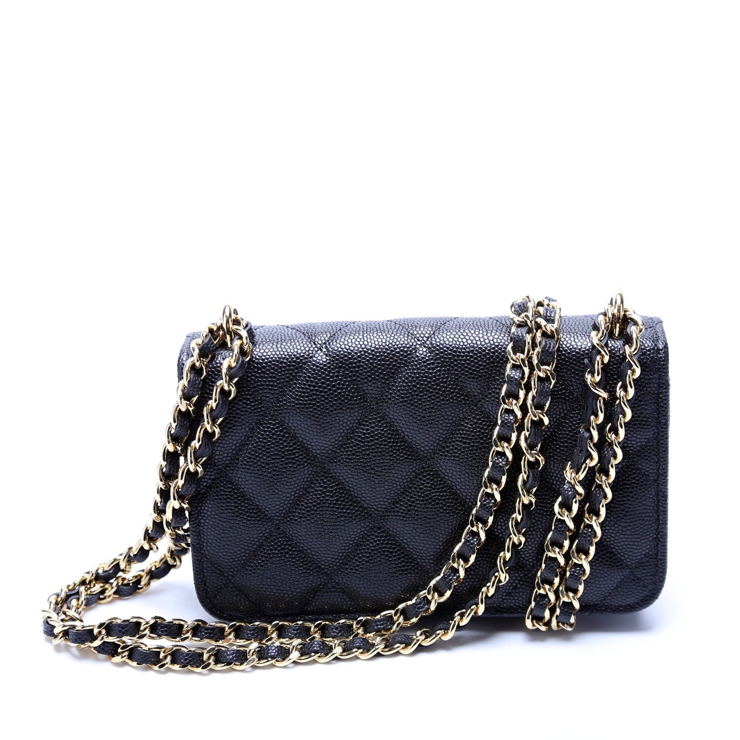 Chanel Pocket Twins Clutch on Chain Small Caviar Bag