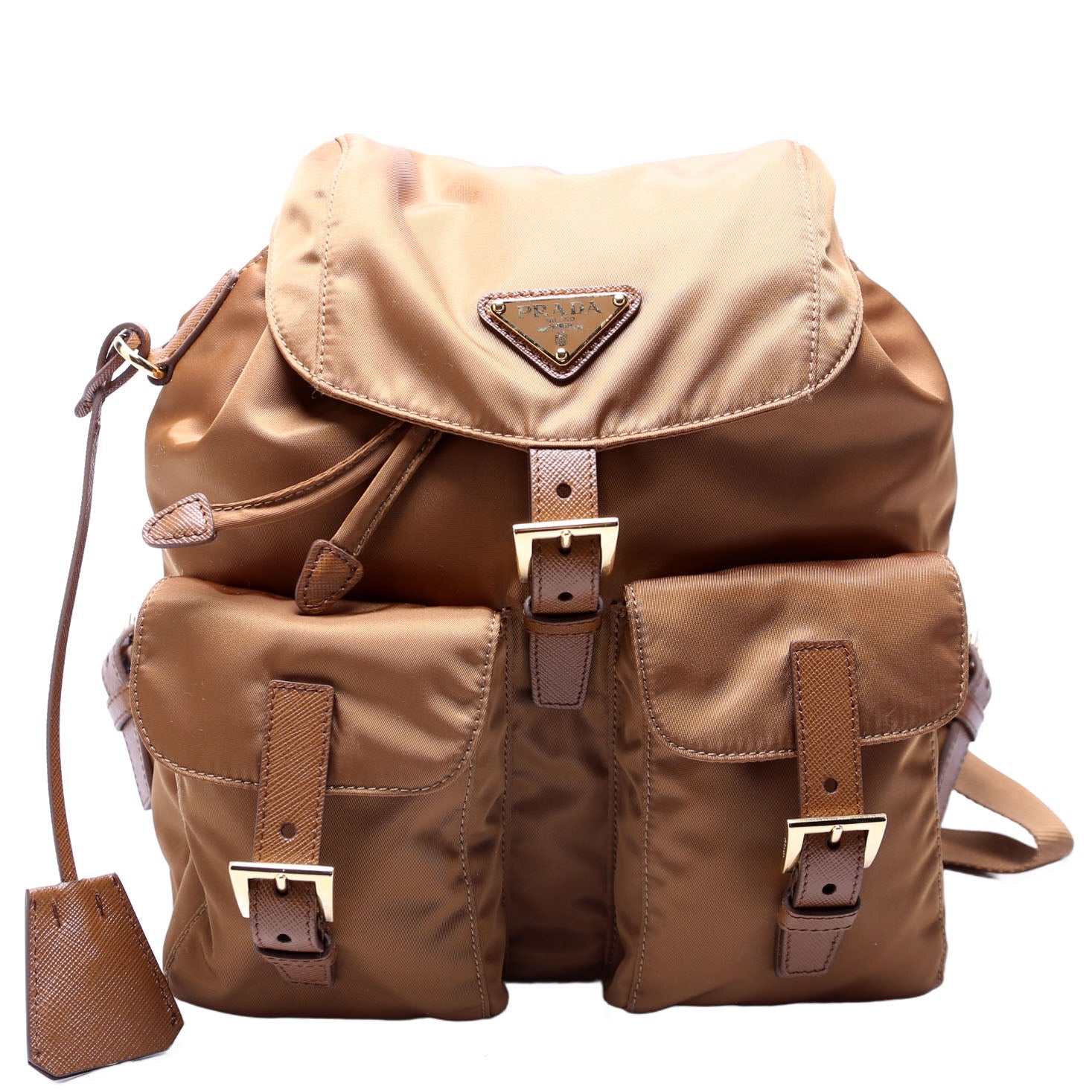 Prada 1BZ6YY Re-Edition 1978 Re-Nylon Backpack Small Brown Bag