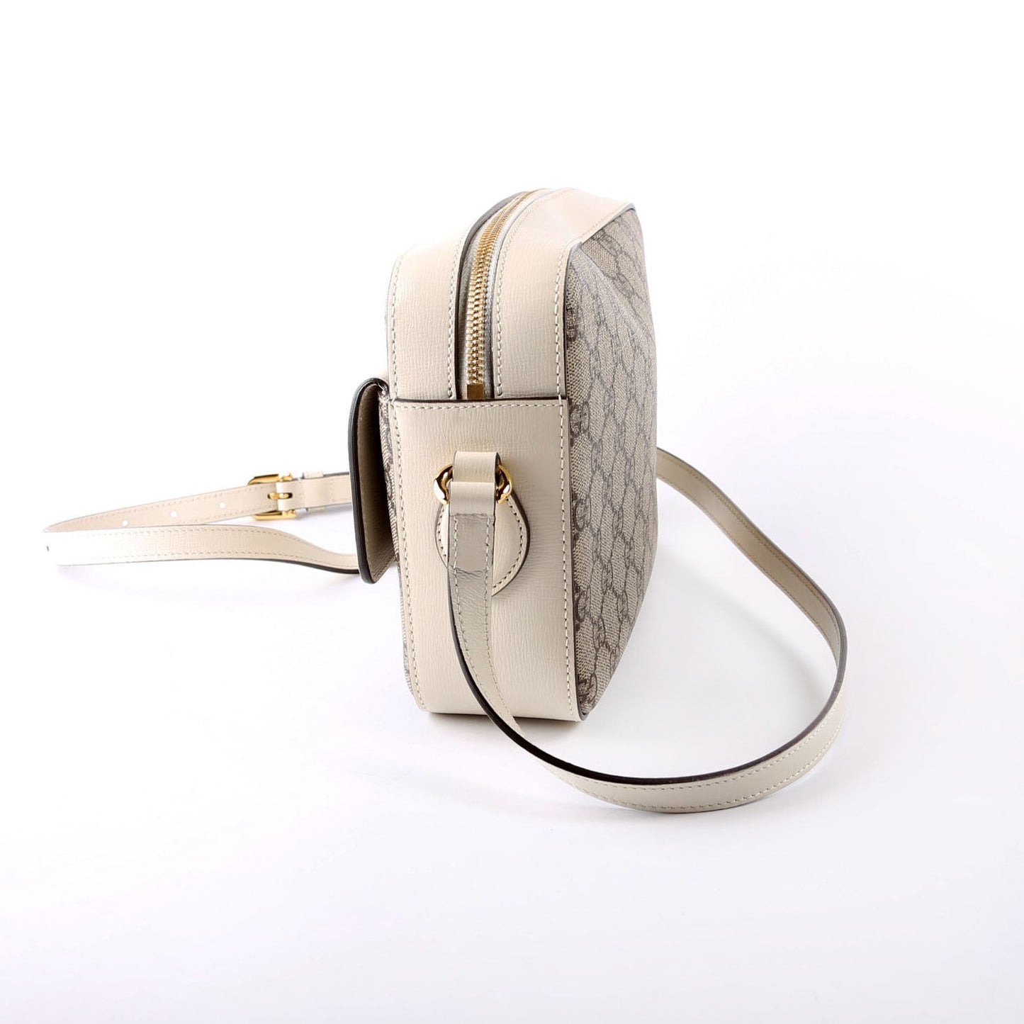 Gucci 645454 Horsebit 1955 Small Beige Bag