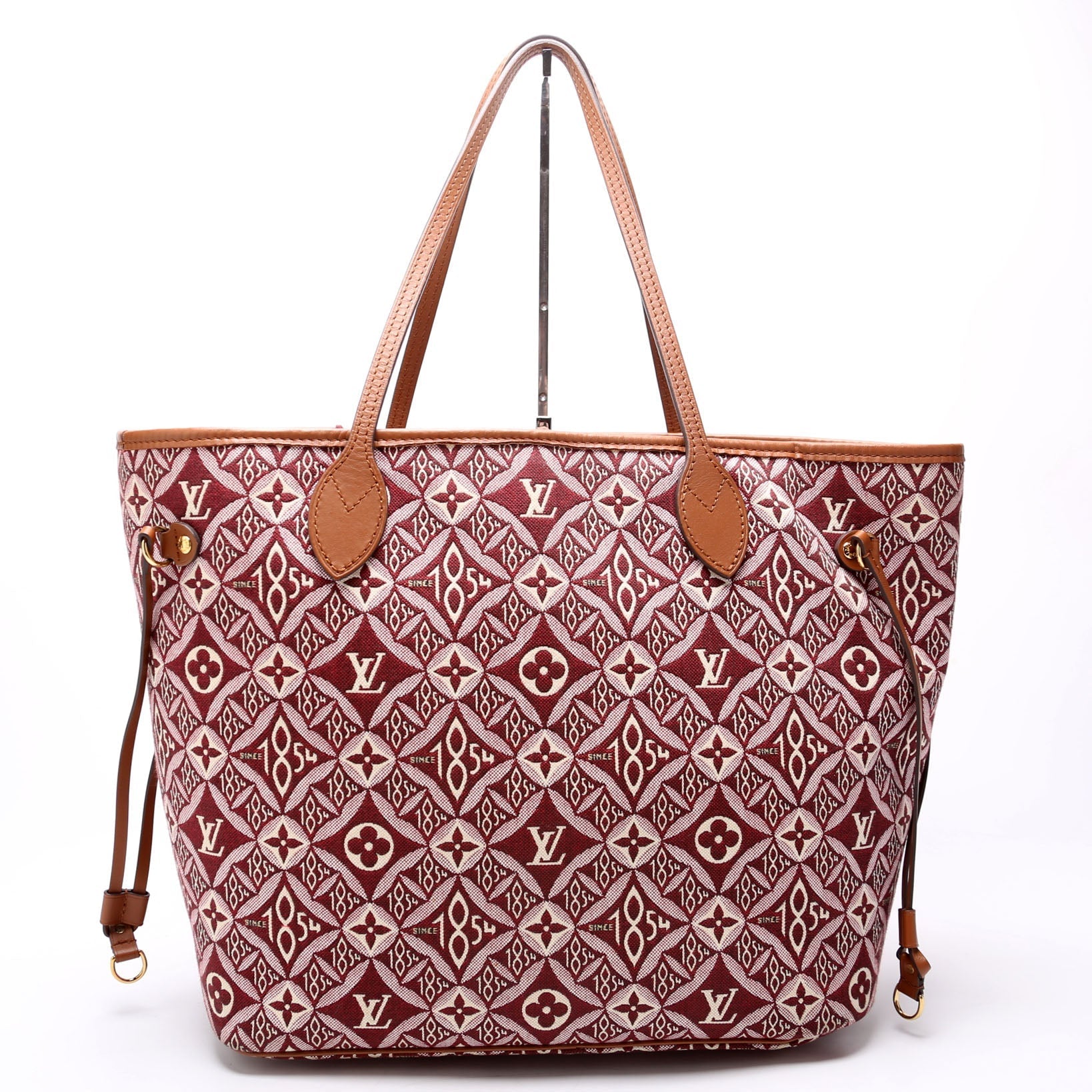 Louis Vuitton Neverfull With Wallet MM Since 1854 Jacquard Burgundy