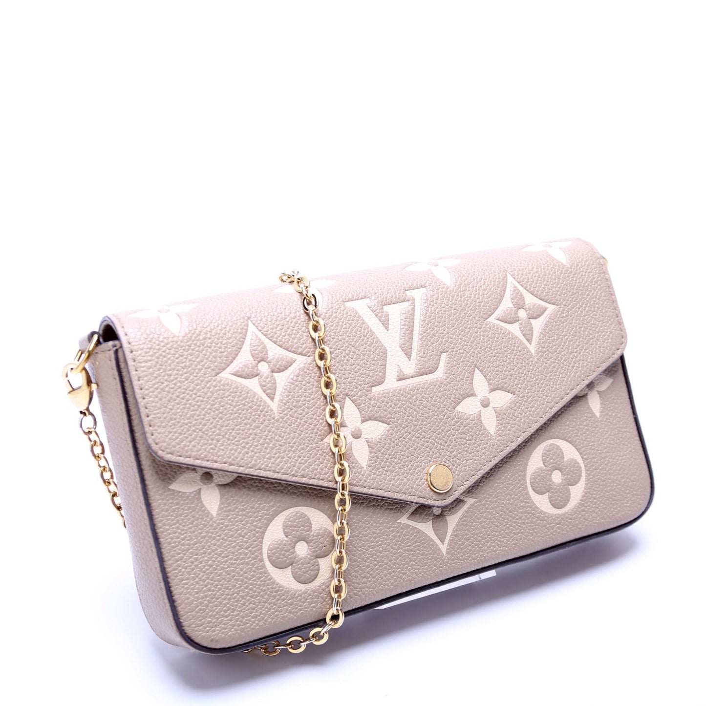 Louis Vuitton Pochette Felicie Bicolor Empreinte Turtle Dove