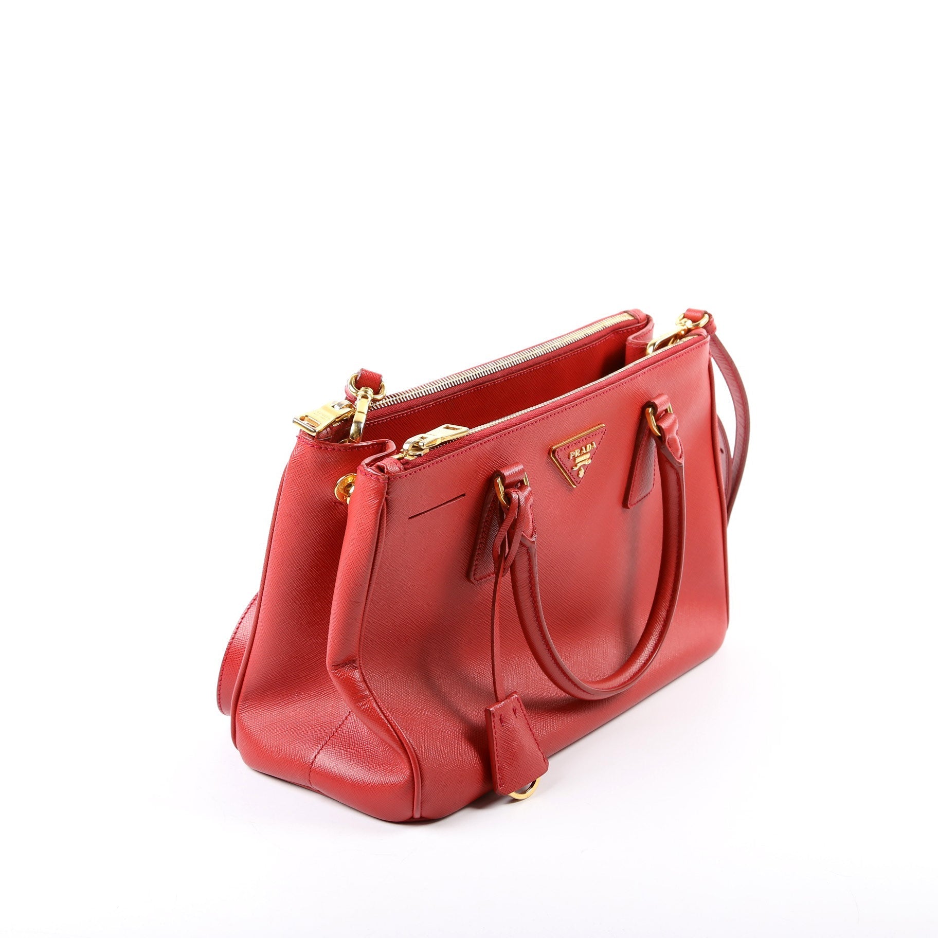 Prada Saffiano Galleria Medium Red Bag - Style 2