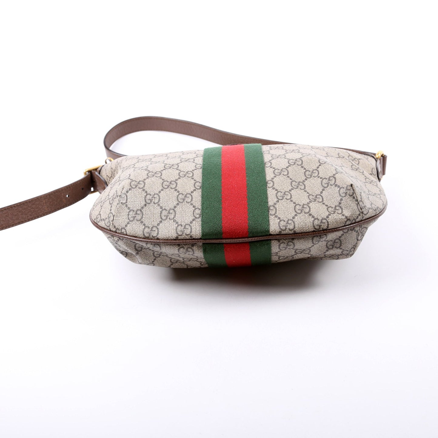 Gucci 598125 Ophidia GG Supreme Small Shoulder Brown Bag