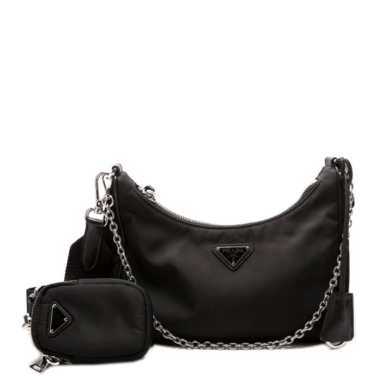 Prada Nylon Re-Edition 2005 Shoulder Black Bag