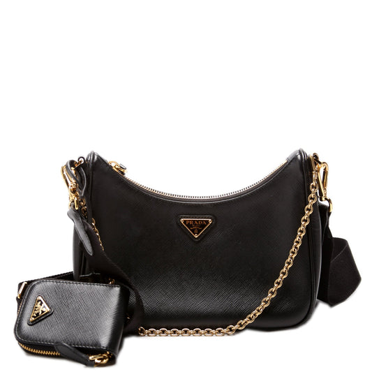 Prada Saffiano Re-Edition 2005 Black Bag