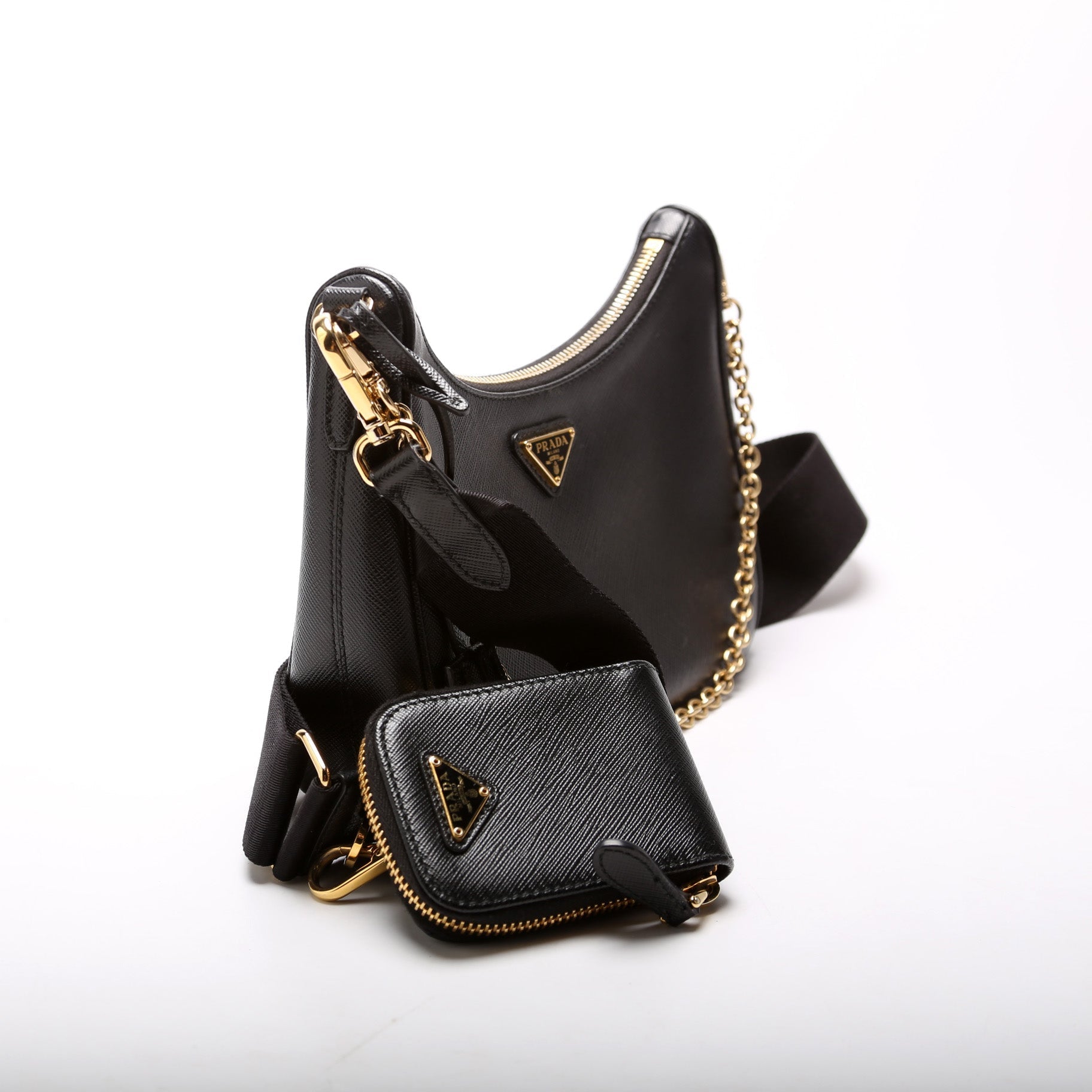 Prada Saffiano Re-Edition 2005 Black Bag - Style 4