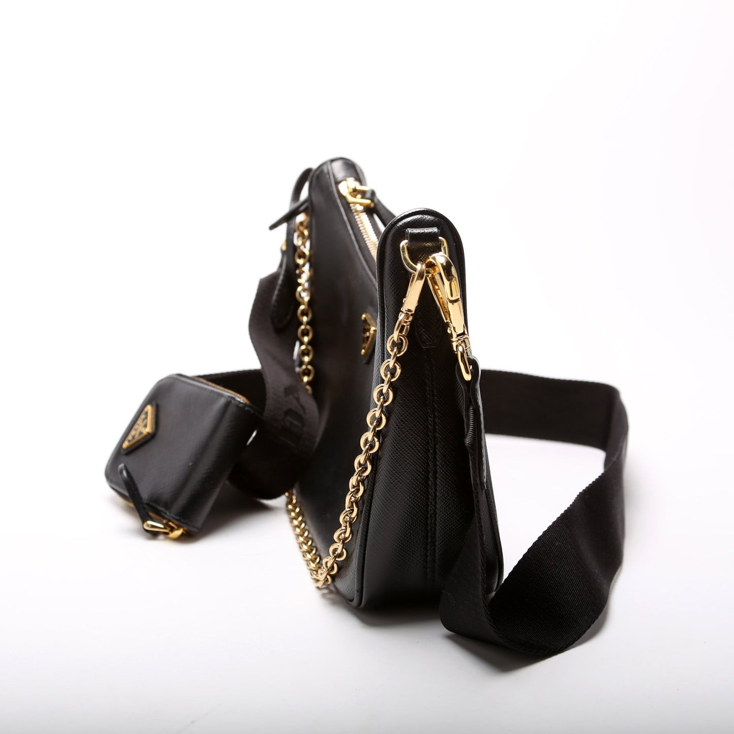 Prada Saffiano Re-Edition 2005 Black Bag - Style 4