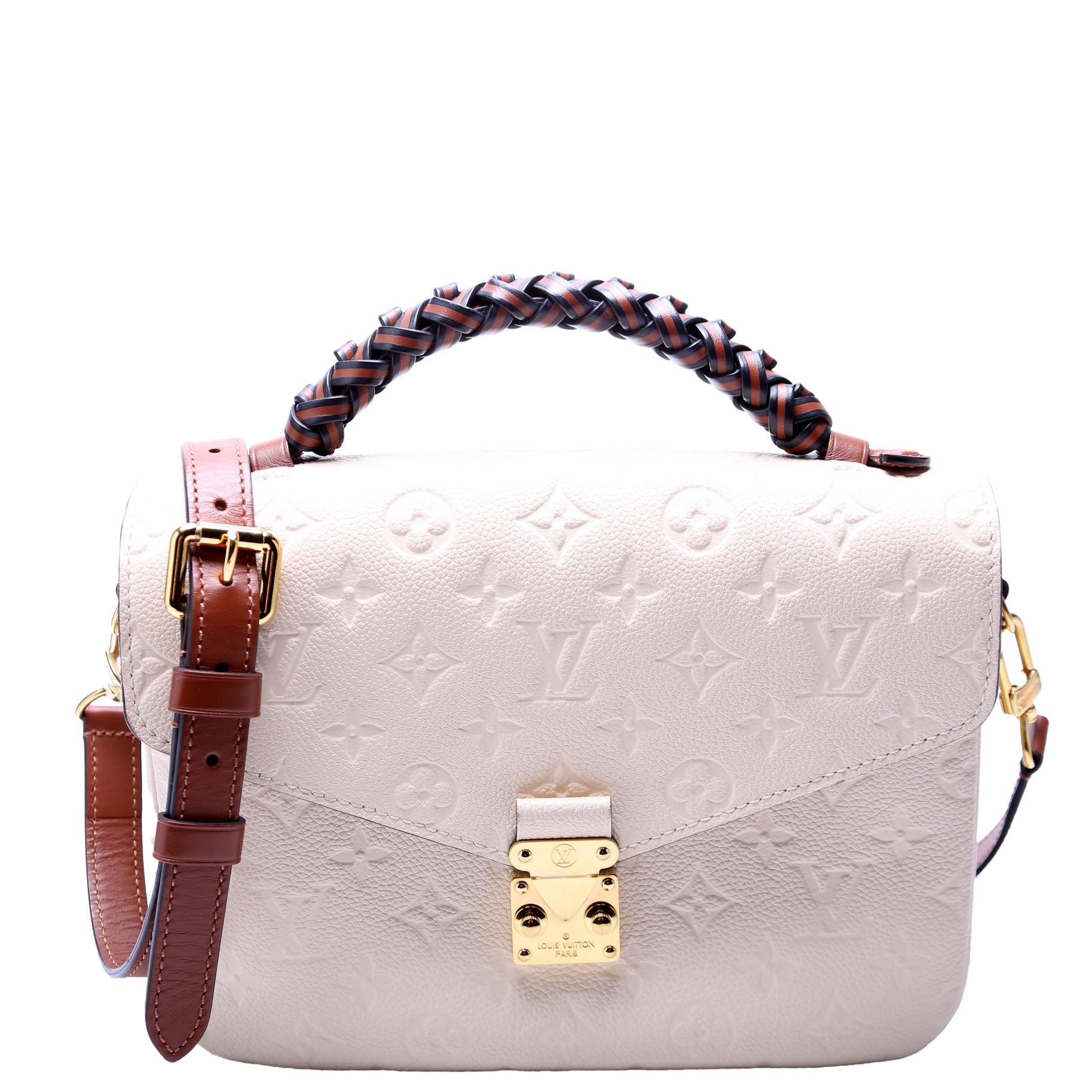 Louis Vuitton Pochette Metis Empreinte Braided Cream