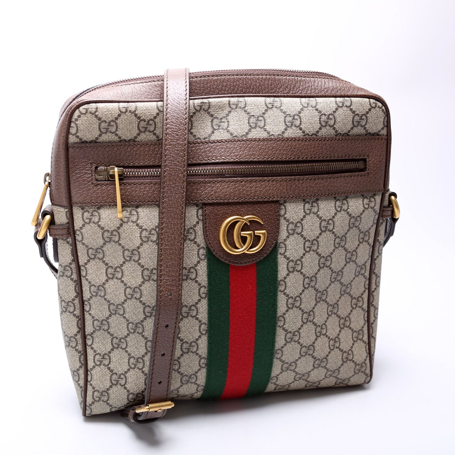 Gucci 547934 Ophidia Messenger Medium Brown Bag