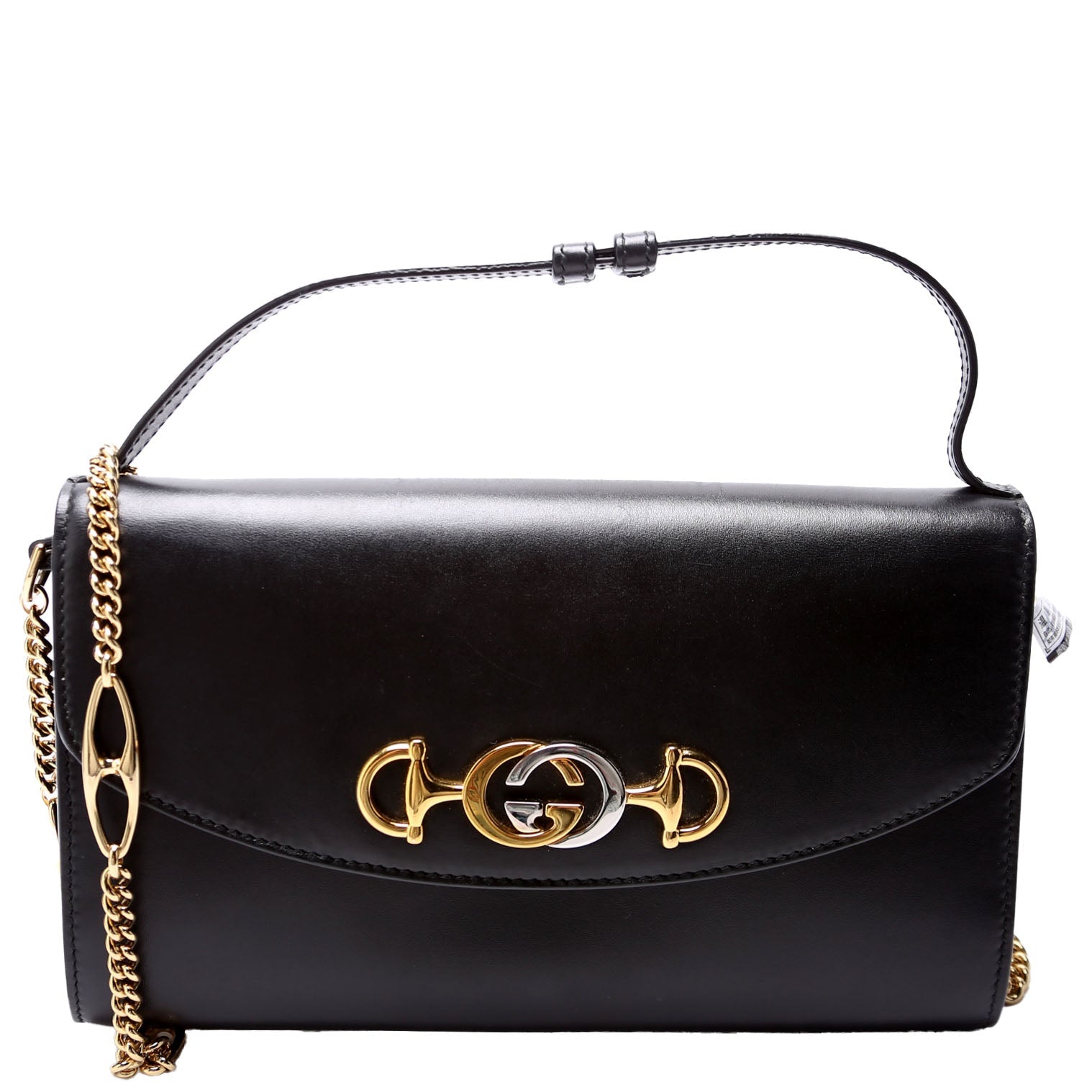 Gucci 572375 Zumi Calfskin Mini Shoulder Black Bag