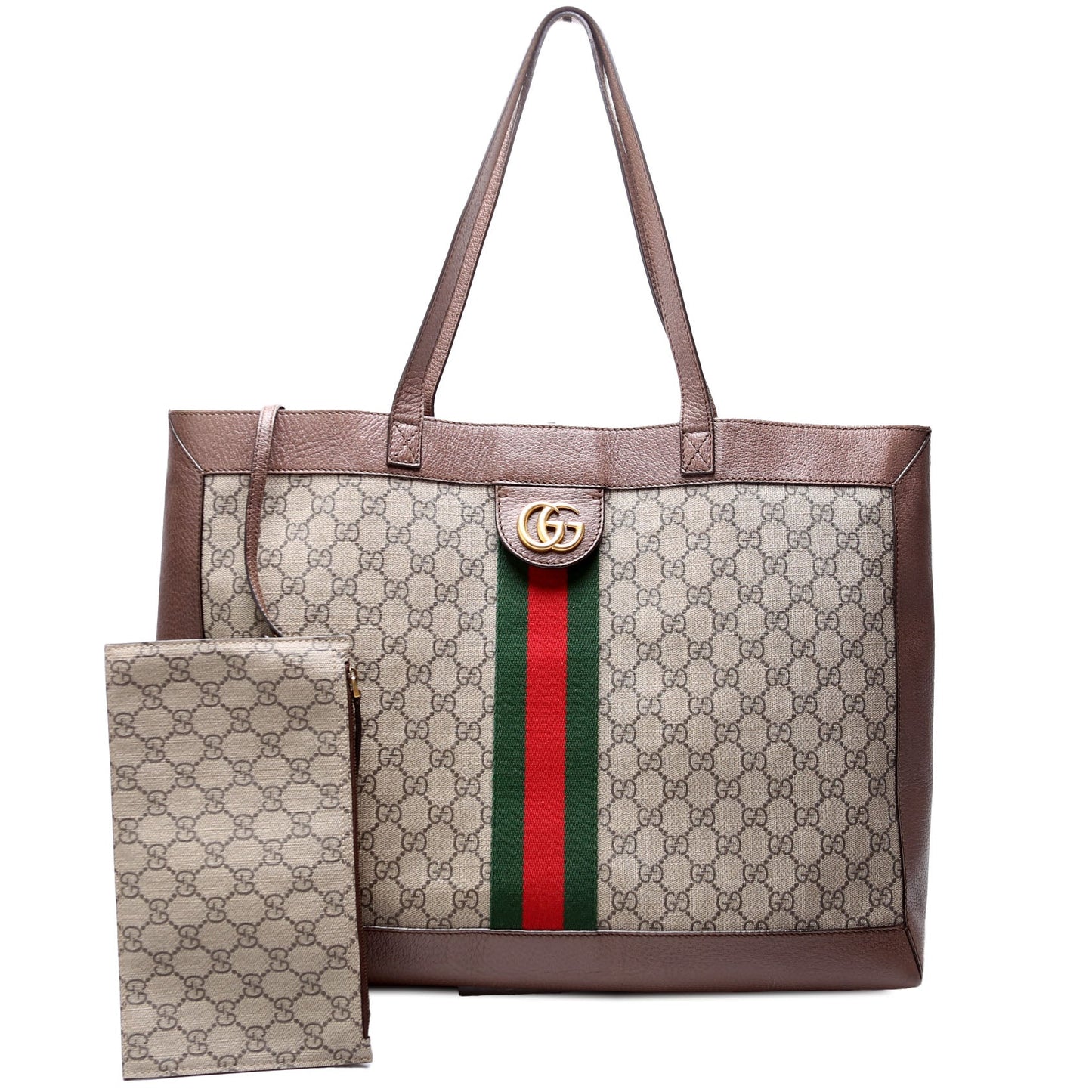 Gucci 547947 Ophidia Soft GG Supreme Medium Tote Brown Bag