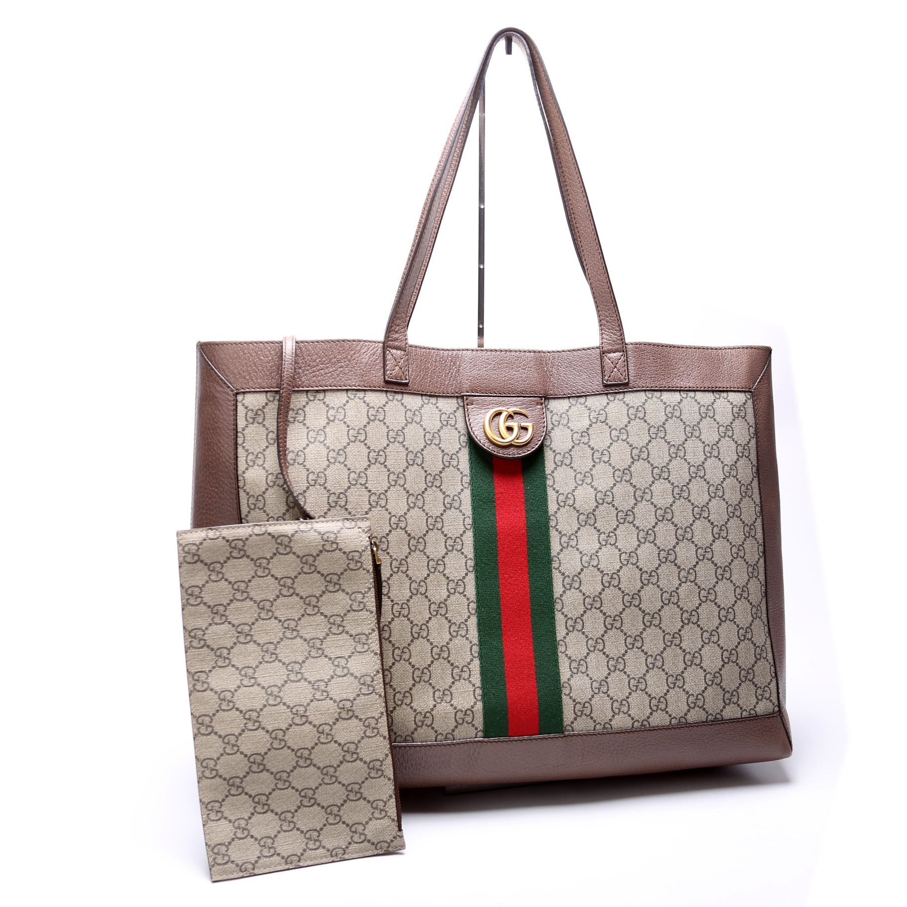 Gucci 547947 Ophidia Soft GG Supreme Medium Tote Brown Bag