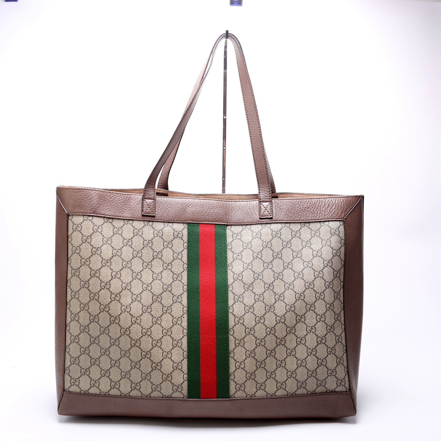 Gucci 547947 Ophidia Soft GG Supreme Medium Tote Brown Bag