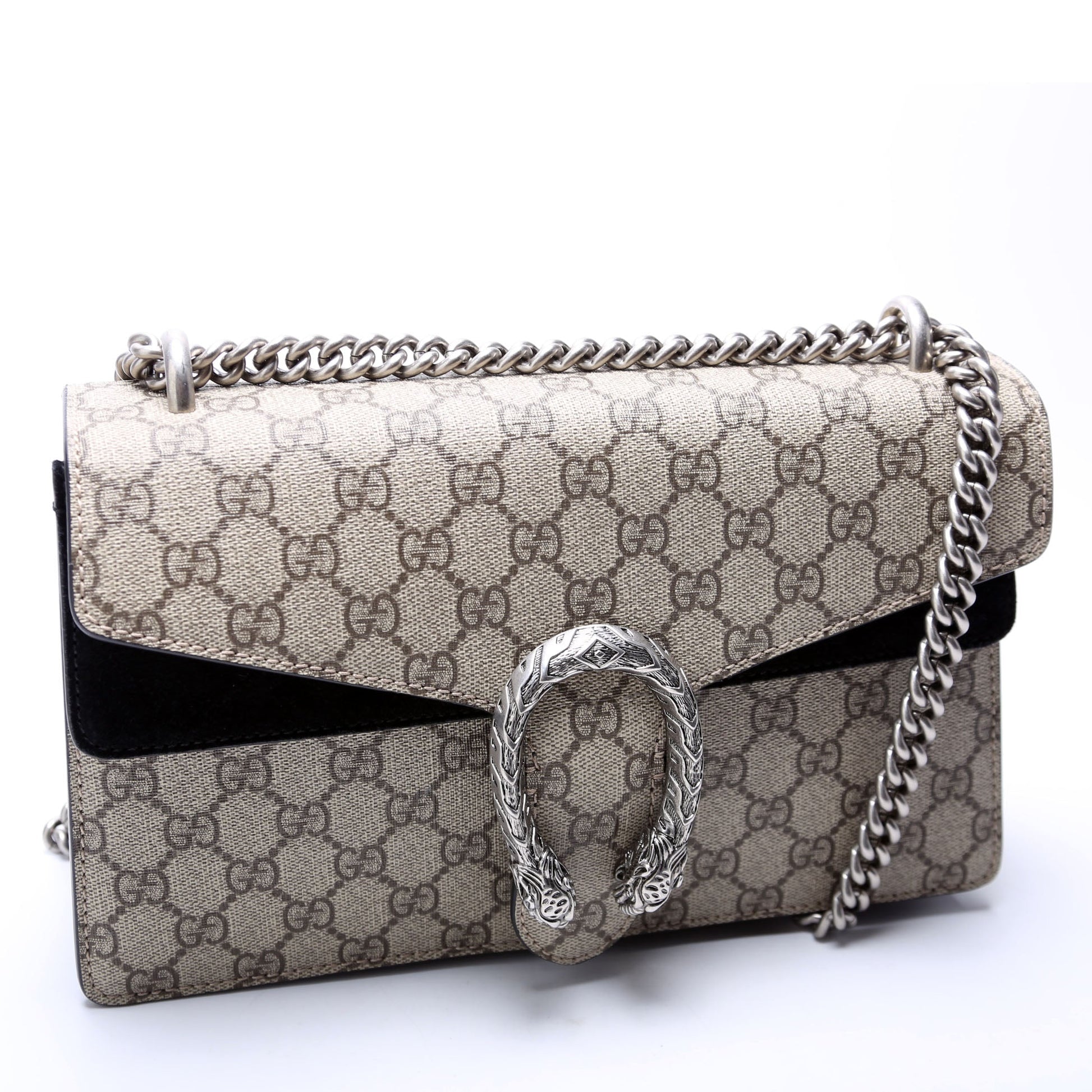 Gucci 400249 Dionysus GG Shoulder Small Black Bag