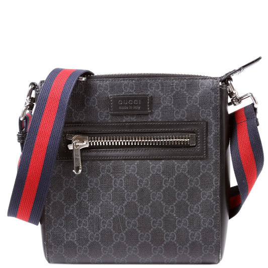 Gucci 523599 Supreme Messenger Black Bag