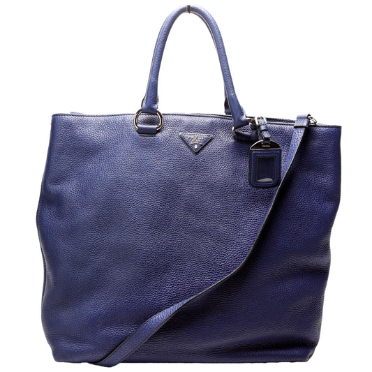 Prada BN1713 Soft Calf Large Shopping Tote Bag