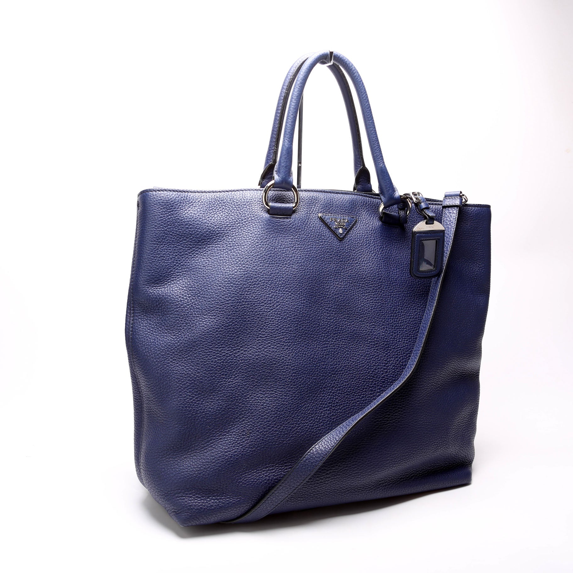 Prada BN1713 Soft Calf Large Shopping Tote Bag