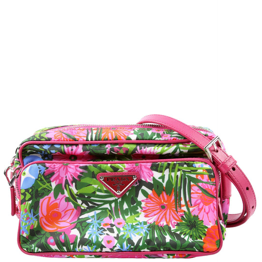 Prada Tessuto Printed Nylon Camera Bag