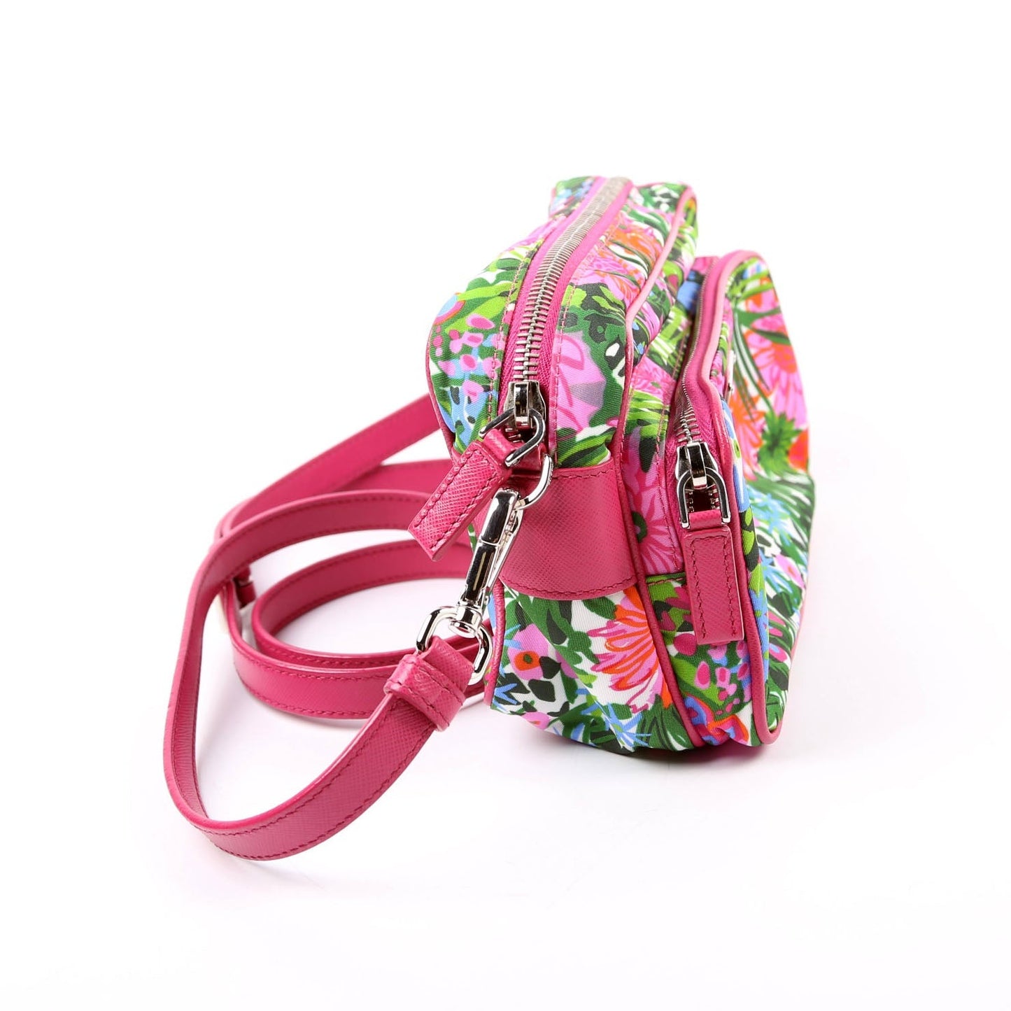 Prada Tessuto Printed Nylon Camera Bag