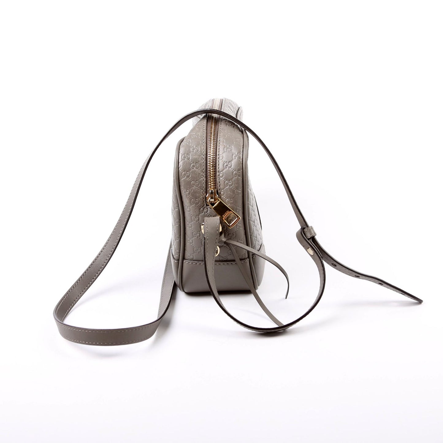 Gucci 449413 Bree Gccssma Crossbody Grey Bag
