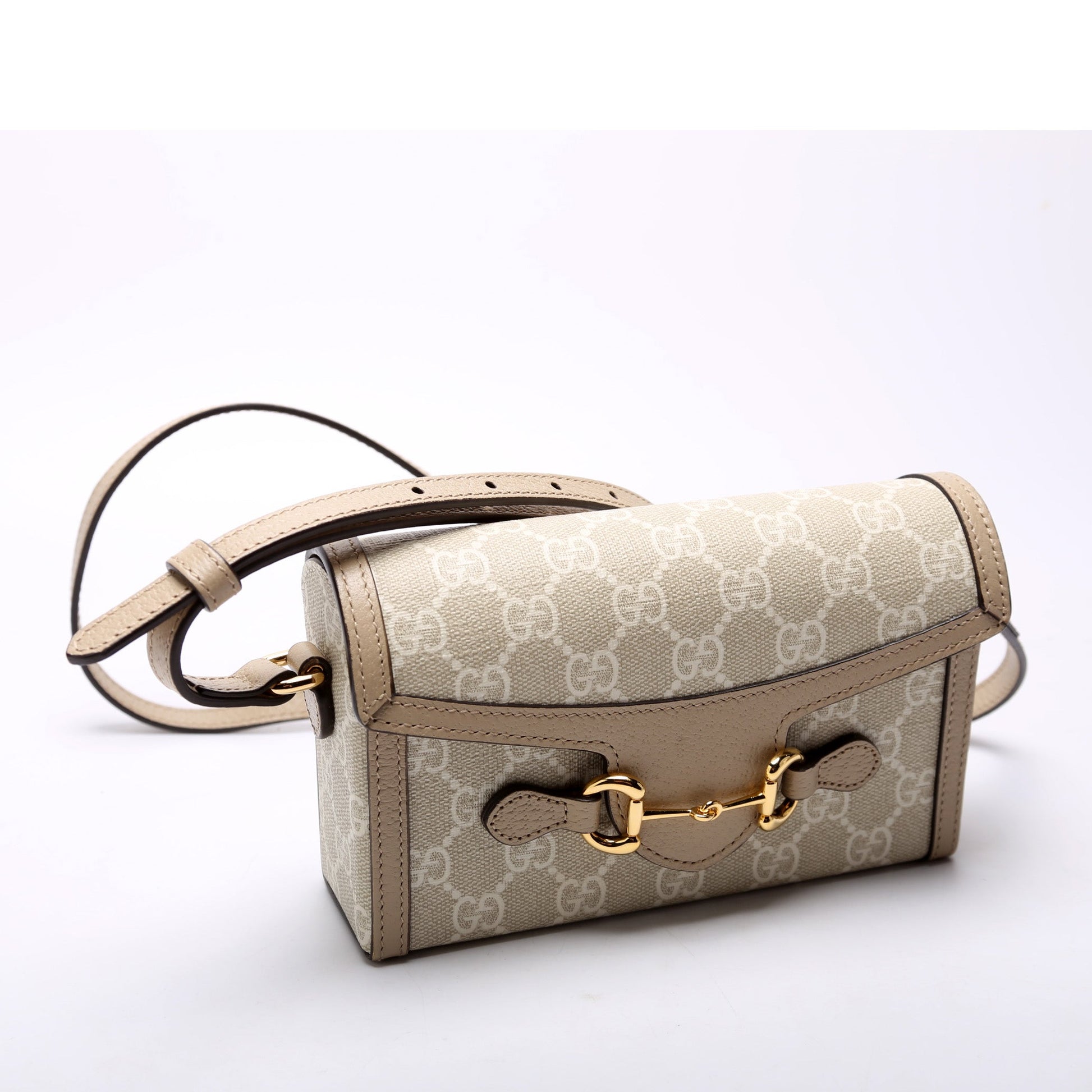 Gucci 699296 1955 Horsebit Mini Beige Bag