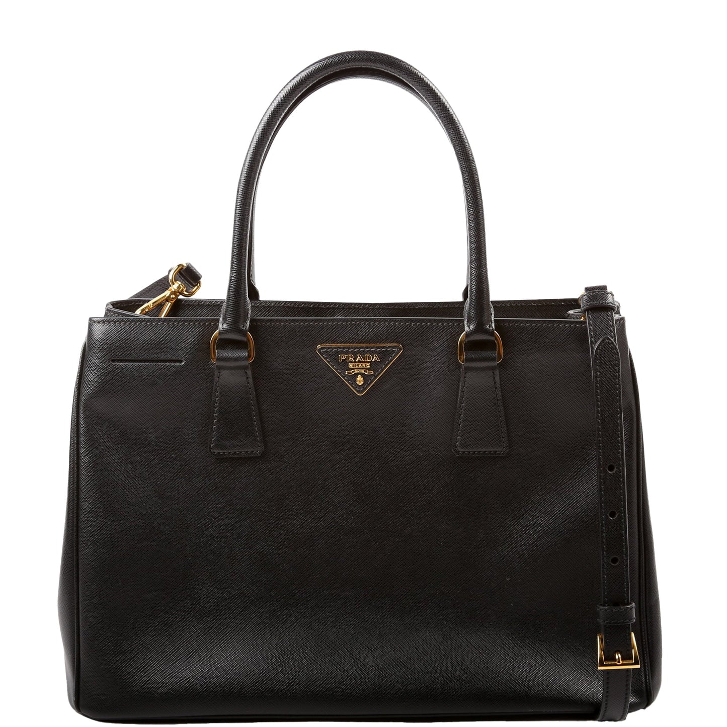 Prada Saffiano Lux Tote Medium Black Bag