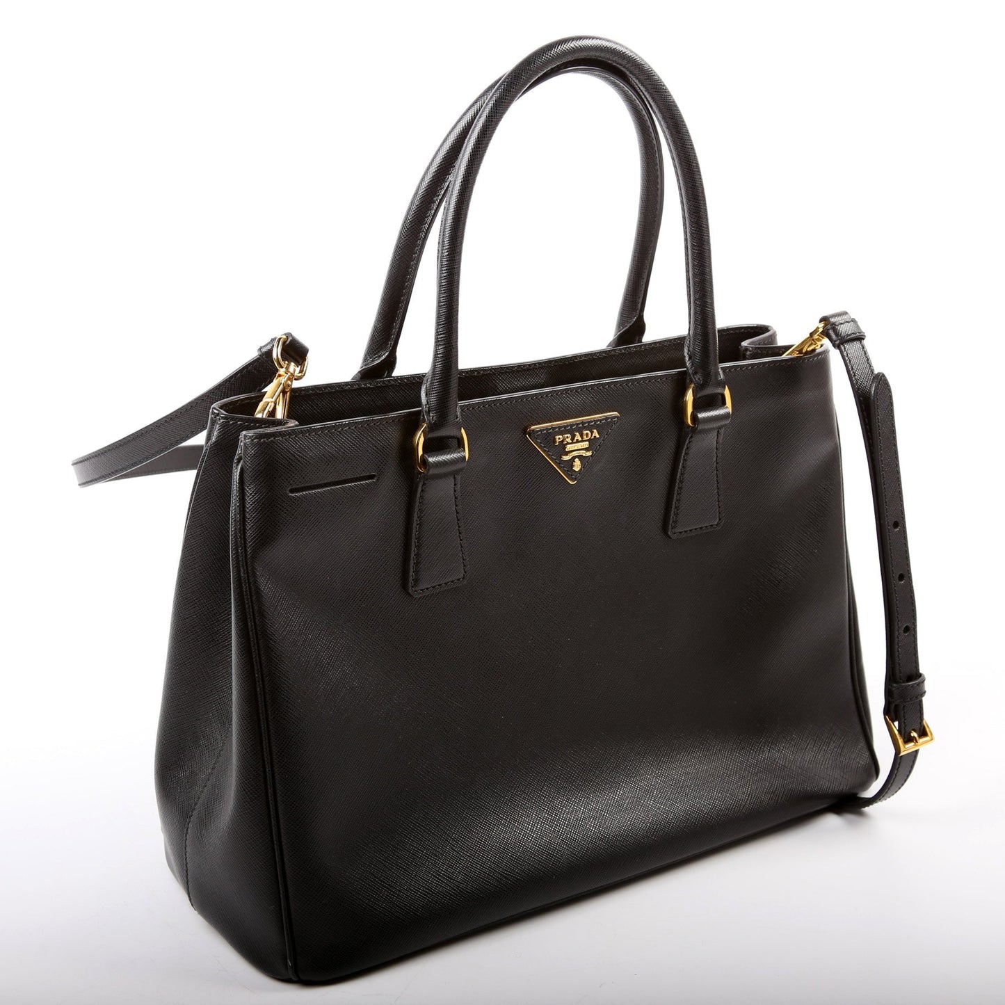 Prada Saffiano Lux Tote Medium Black Bag