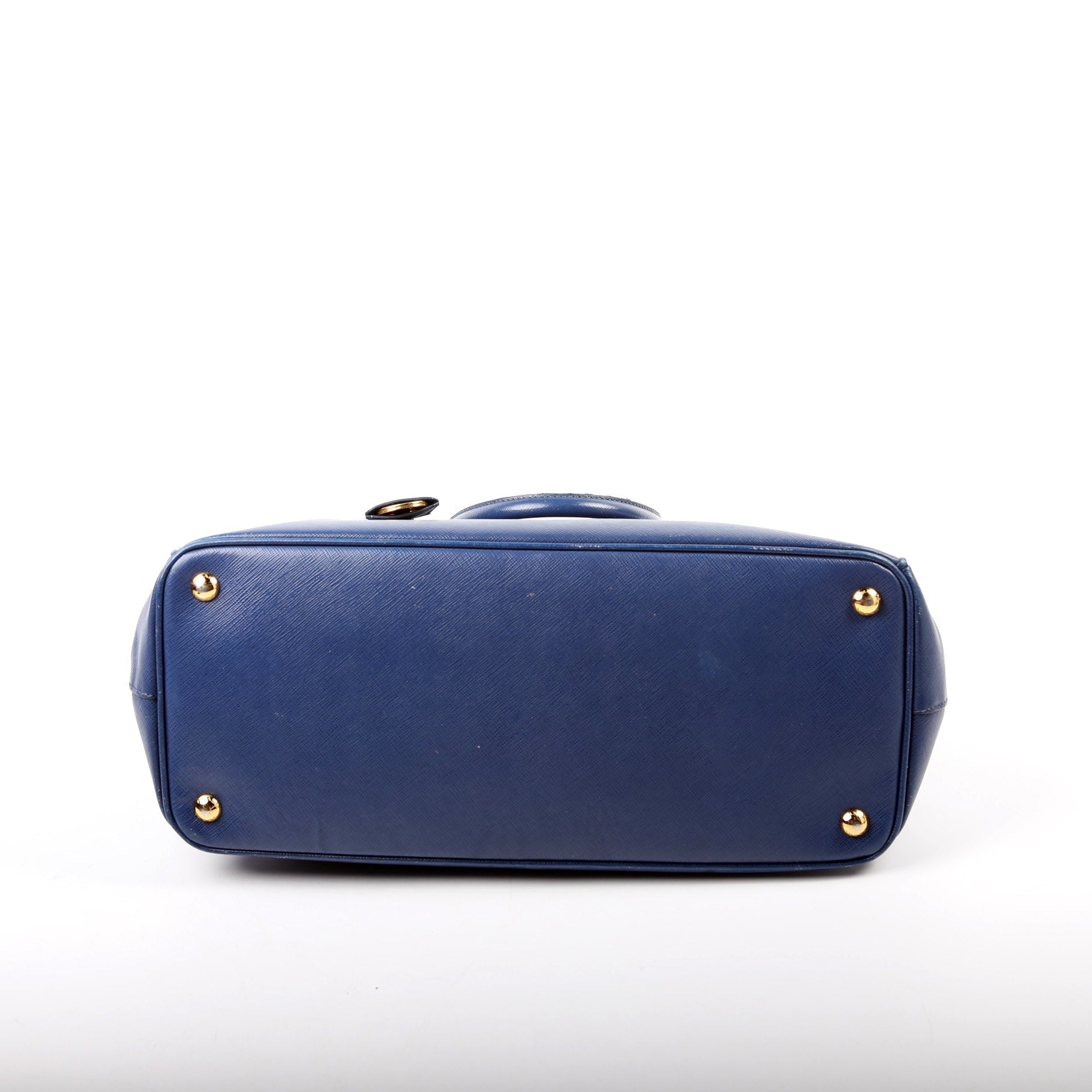Prada Saffiano Galleria Medium Blue Bag
