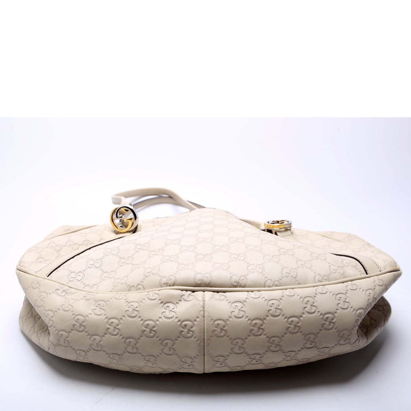 Gucci 232963 GG Twins Medium Tote White Bag