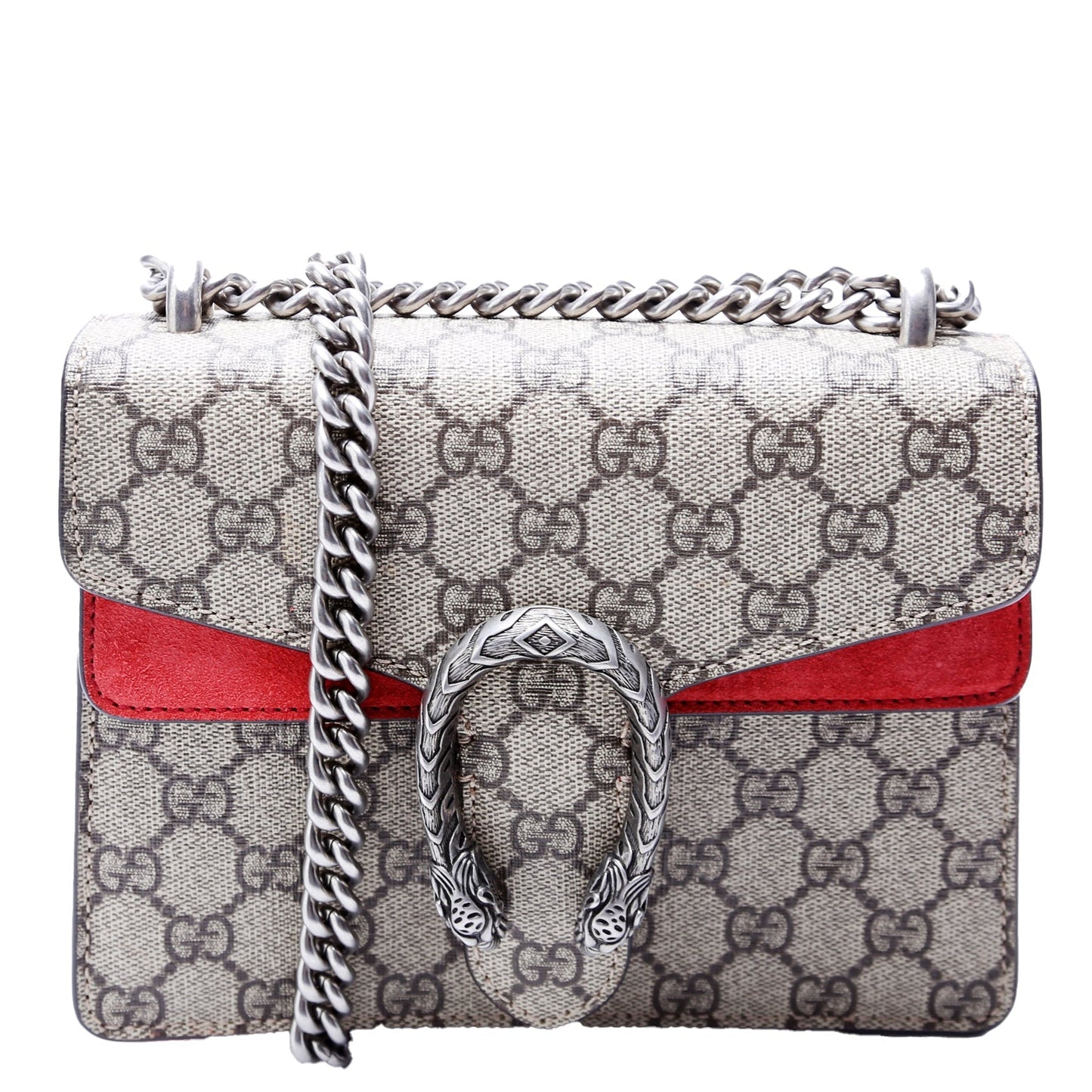 Gucci 421970 Dionysus GG Shoulder Mini Red Bag