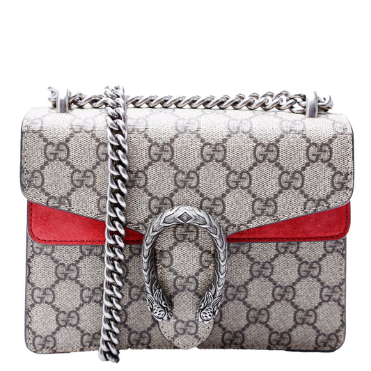 Gucci 421970 Dionysus GG Shoulder Mini Red Bag