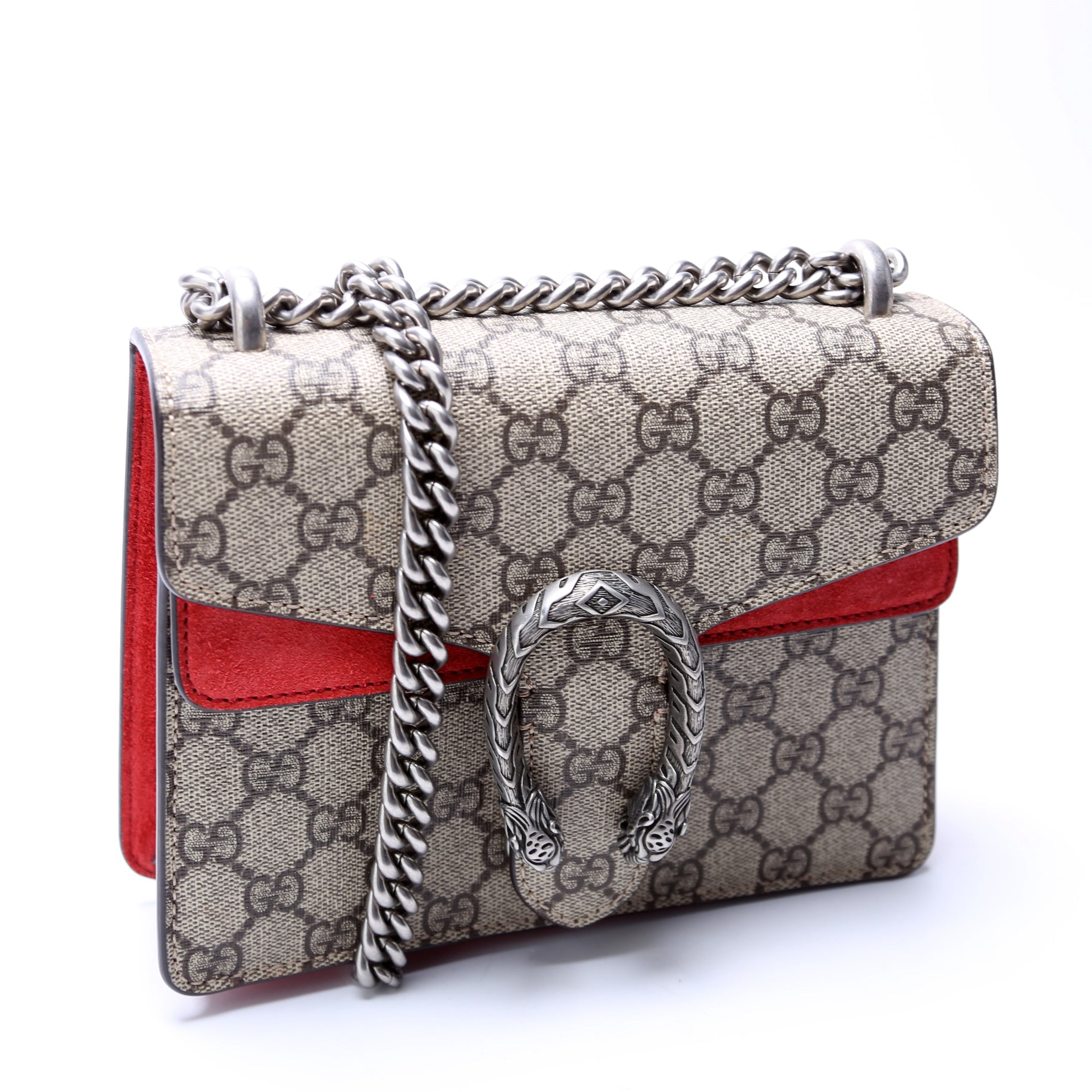 Gucci 421970 Dionysus GG Shoulder Mini Red Bag