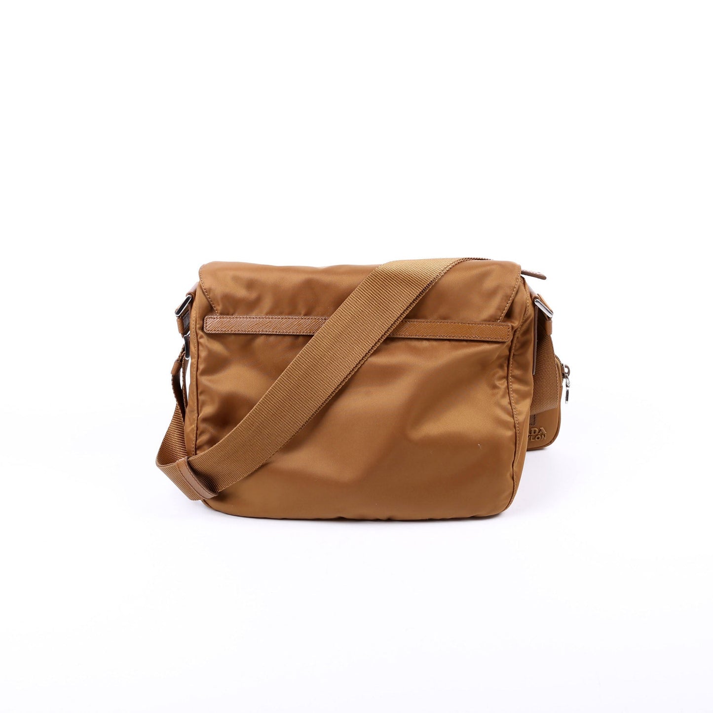 Prada Re-Nylon Shoulder Brown Bag