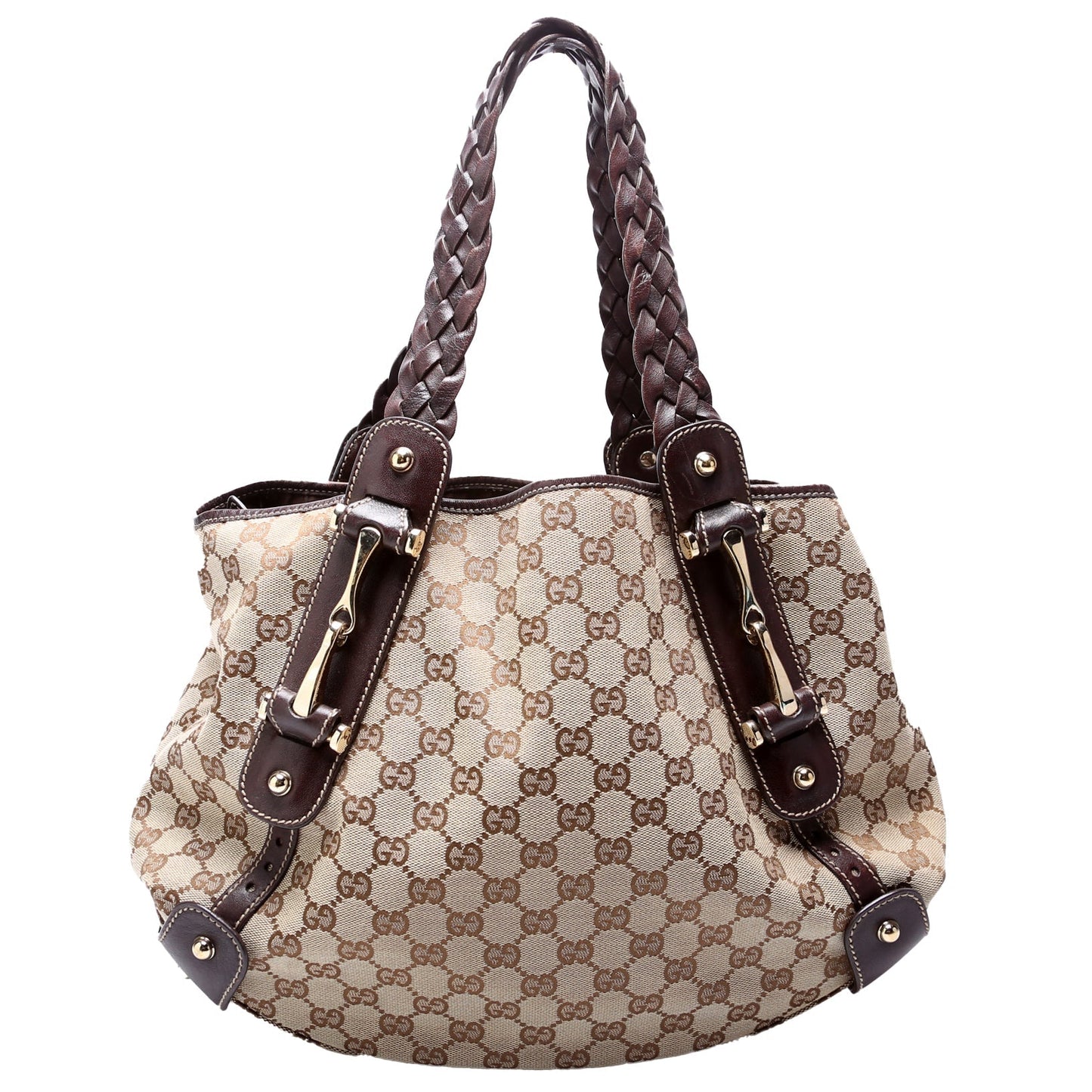 Gucci 162900 Pelham Medium Shoulder Brown Bag