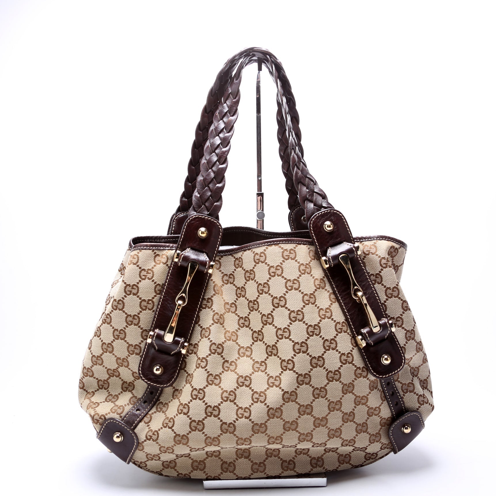 Gucci 162900 Pelham Medium Shoulder Brown Bag