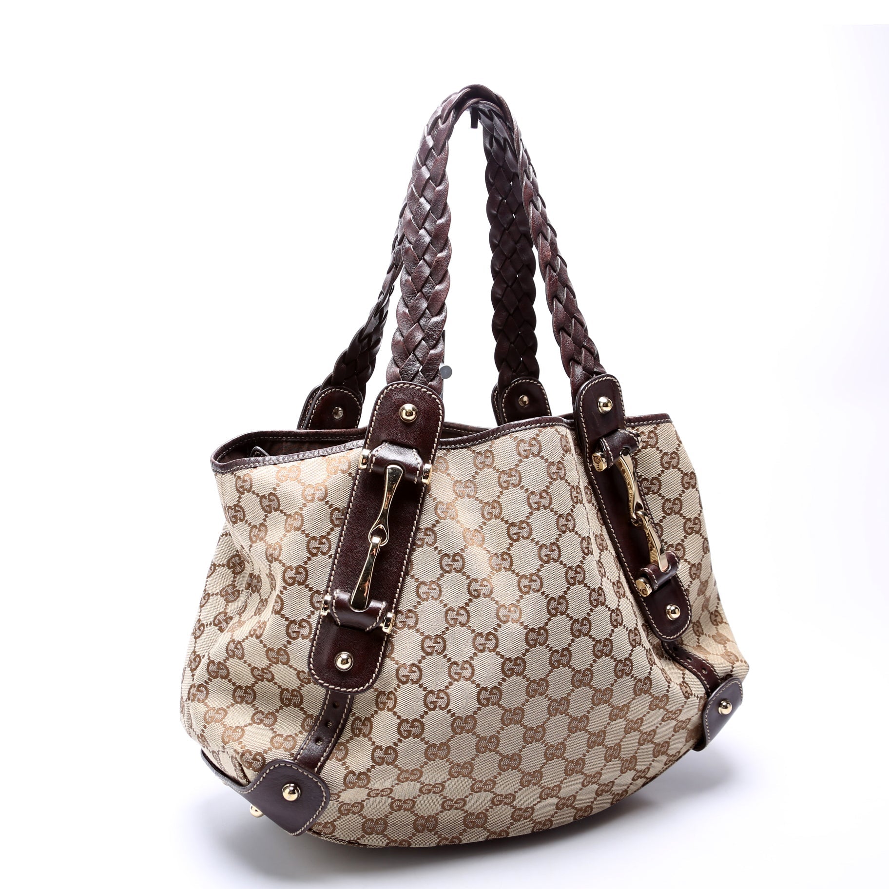 Gucci 162900 Pelham Medium Shoulder Brown Bag