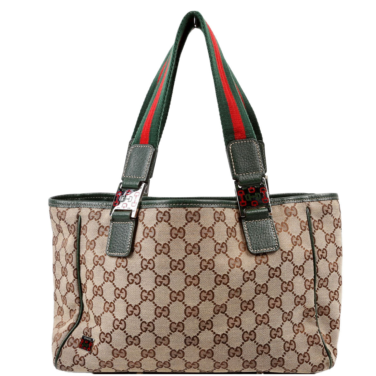 Gucci 145810 GG Canvas Small Tote Bag